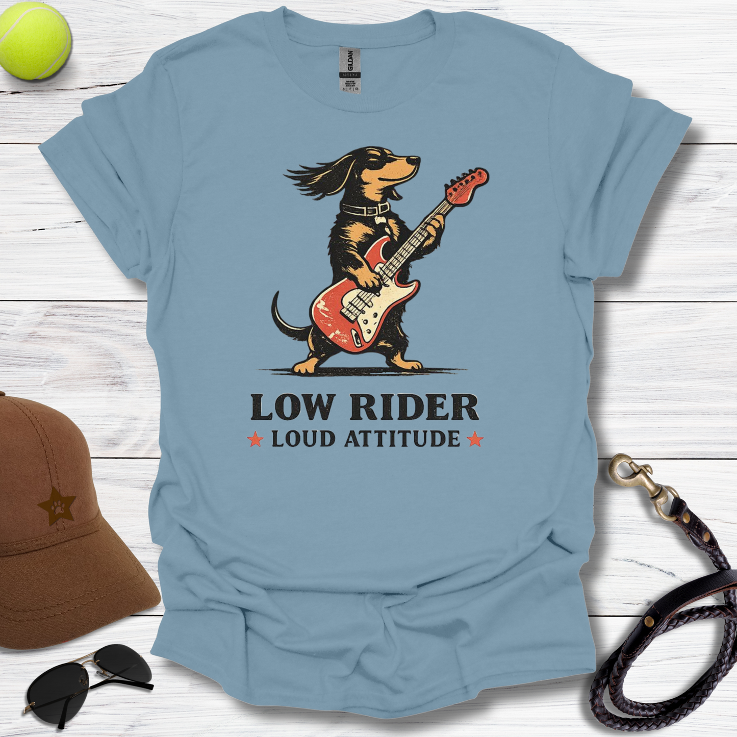 Dachshund Low Rider Loud Attitude T-Shirt