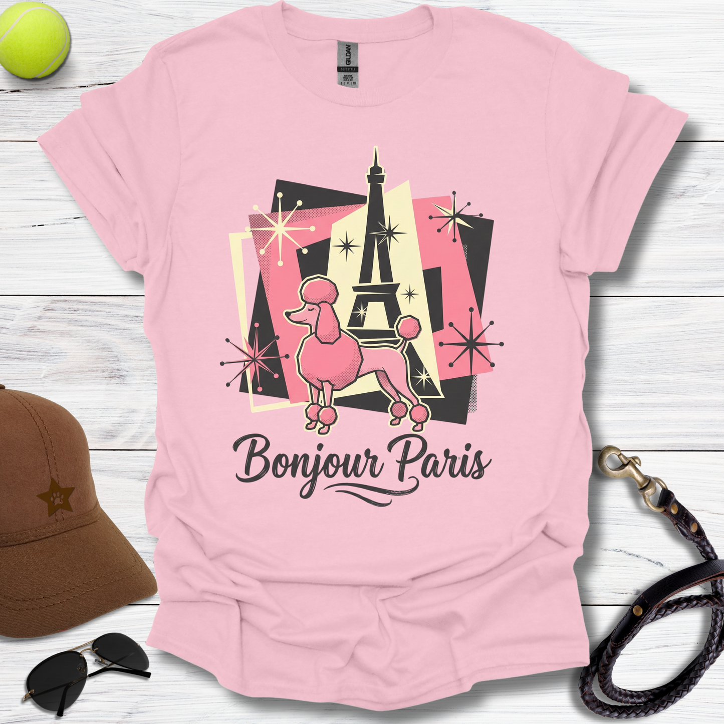 Bojour Paris Poodle T-Shirt