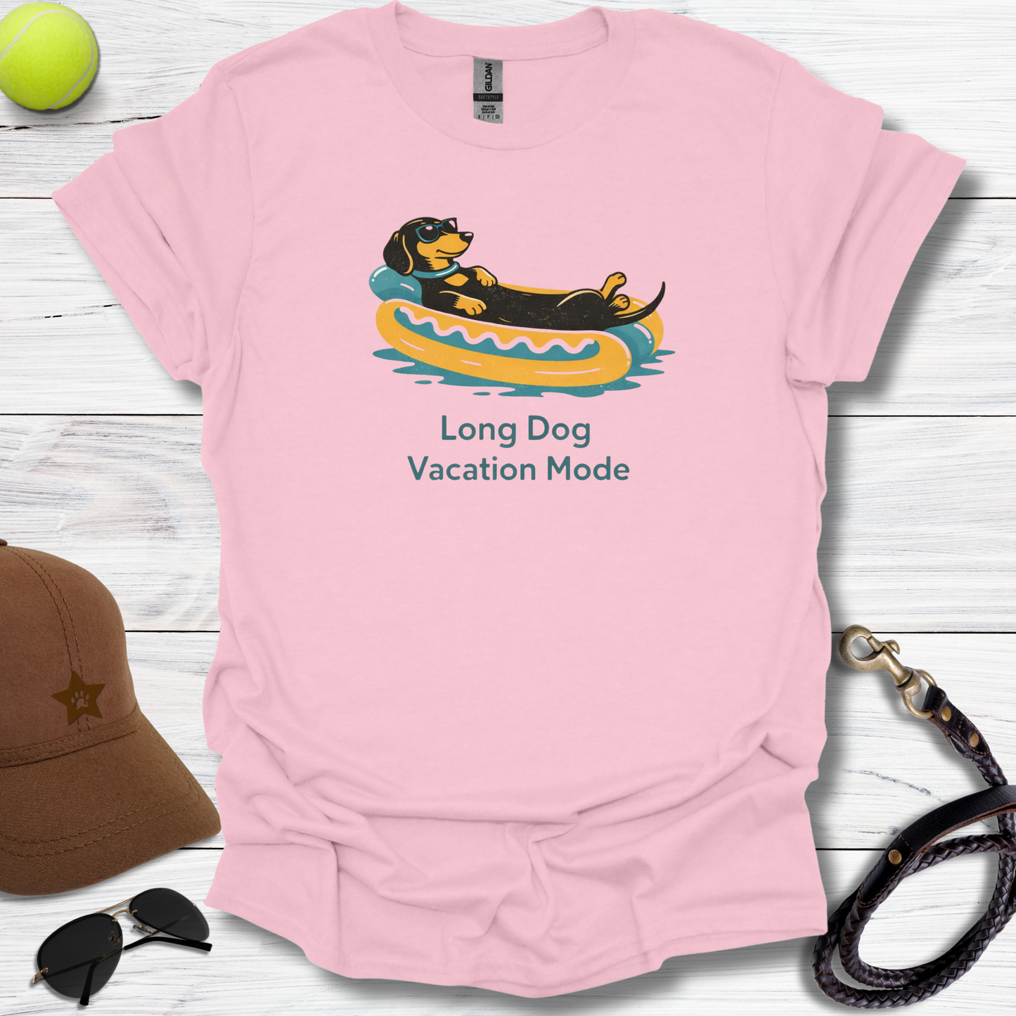Dachshund Long Dog Vacation T-Shirt