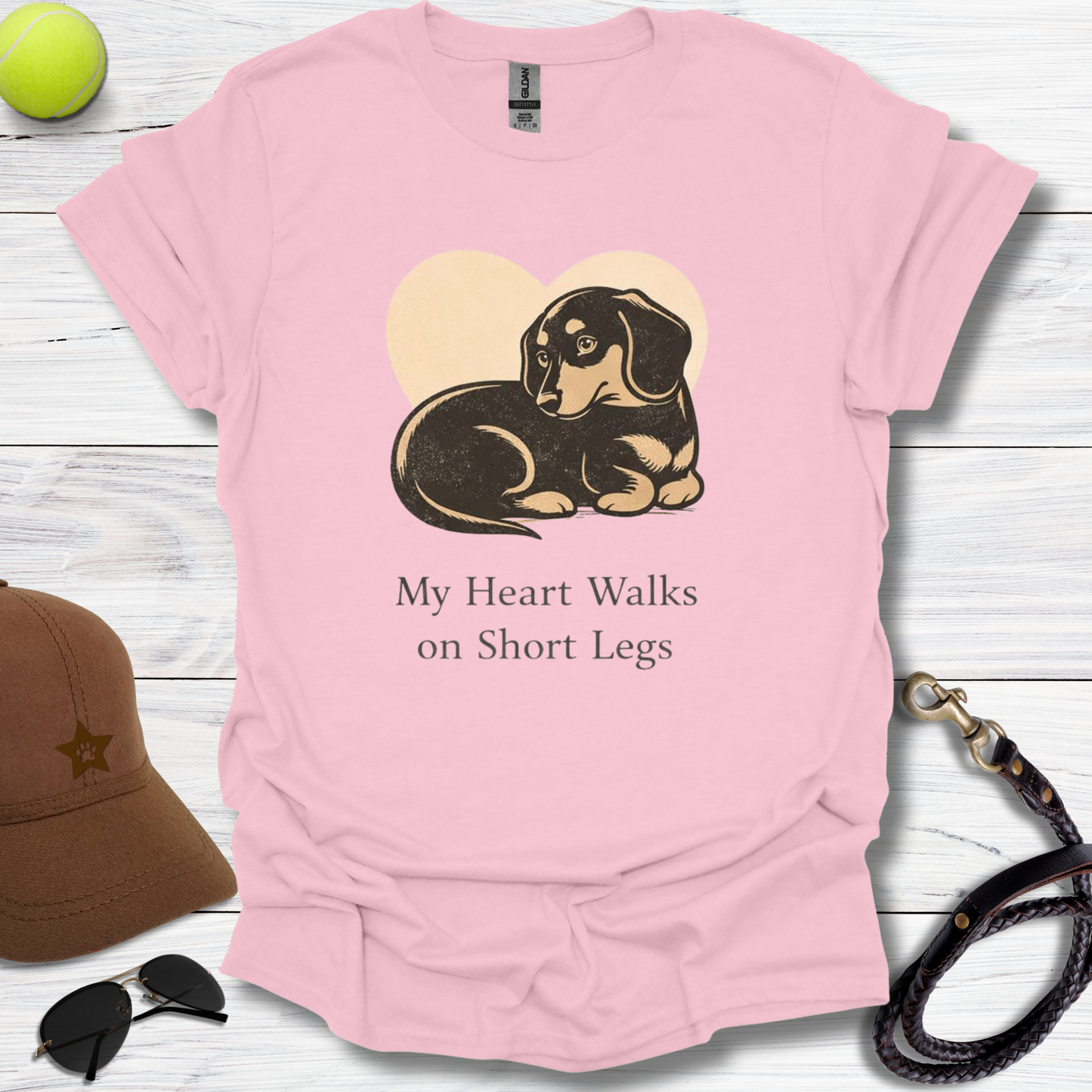 Dachshund My Heart T-Shirt
