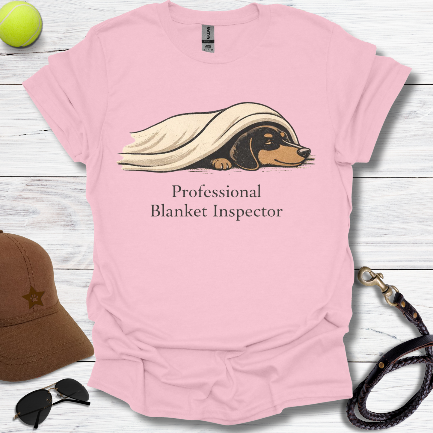 Dachshund Professional Blanket Inspector T-Shirt
