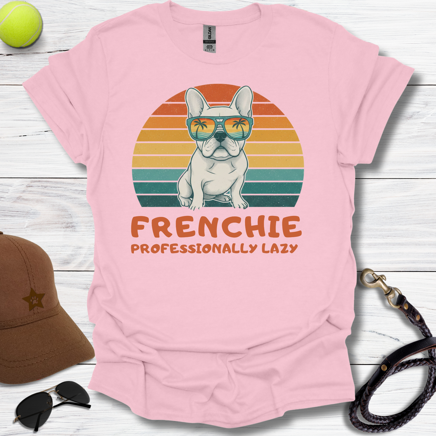 Frenchie "Professionally Lazy" T-Shirt