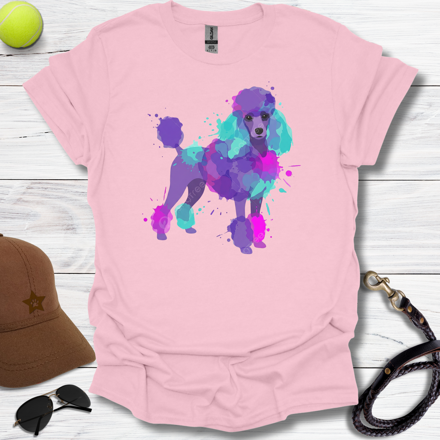 Poodle Color Splash T-Shirt
