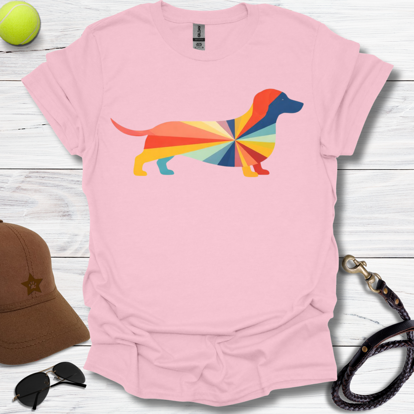 Rainbow Dachshund T-Shirt