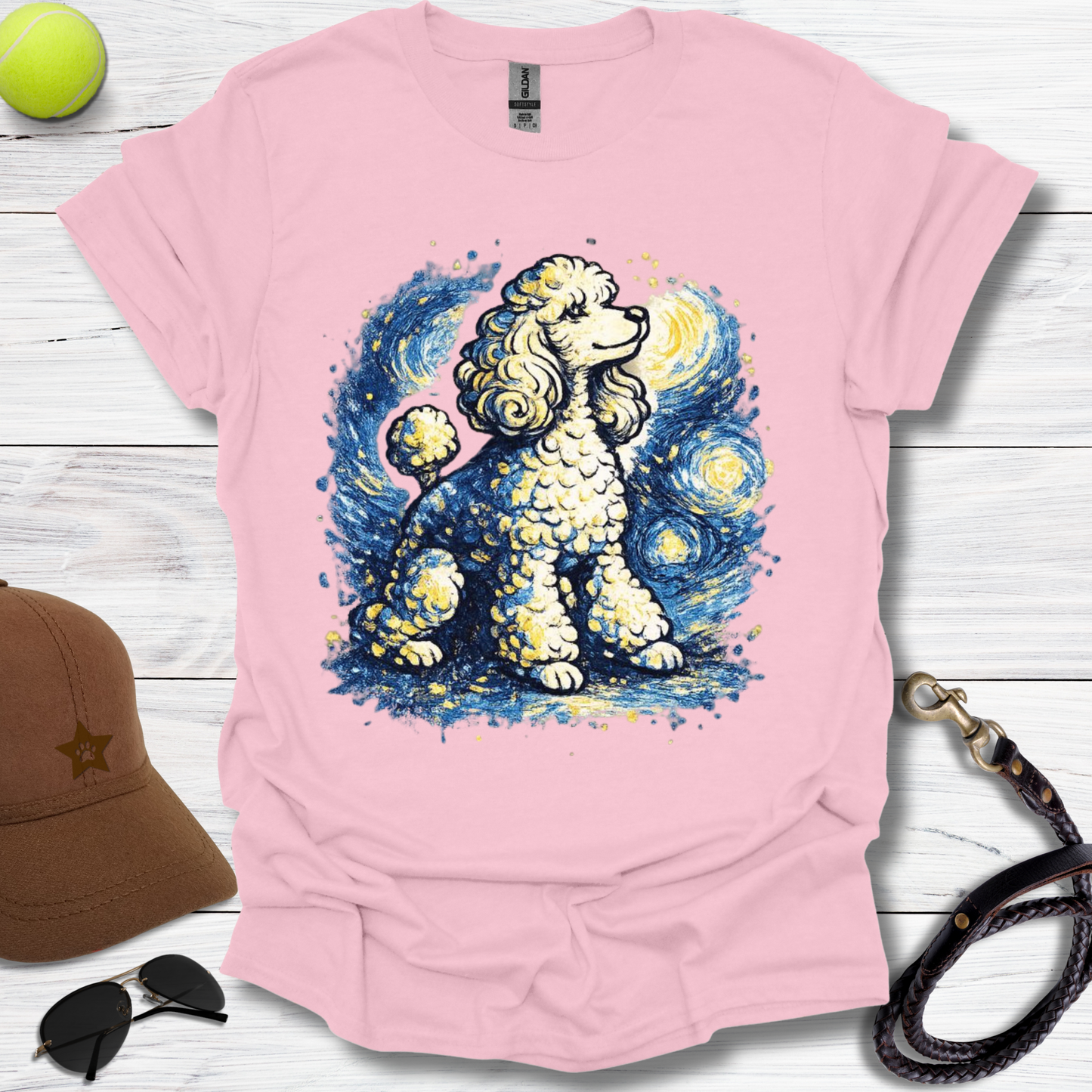 Starry Starry Poodle T-Shirt