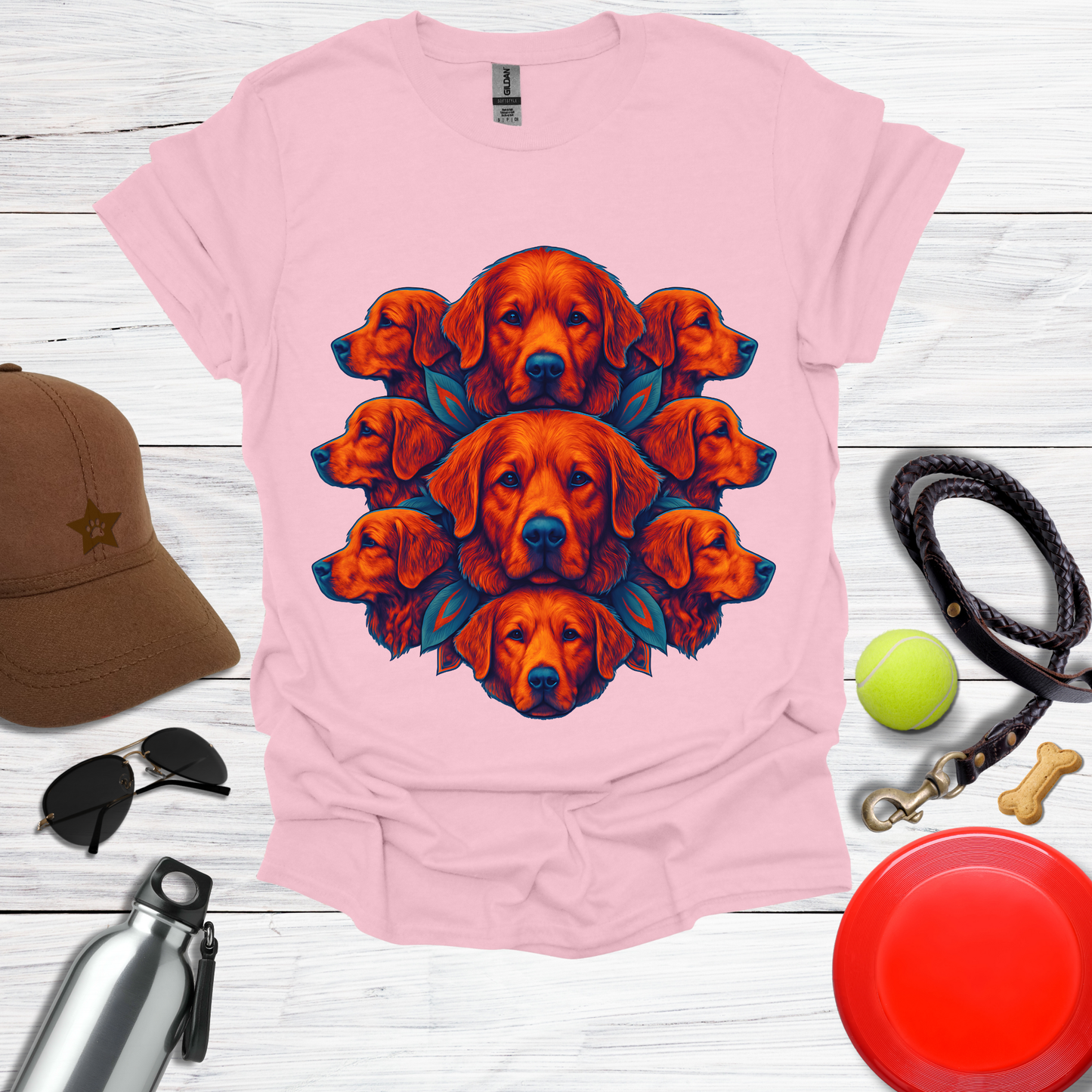 Radiant Red Dogs T-Shirt