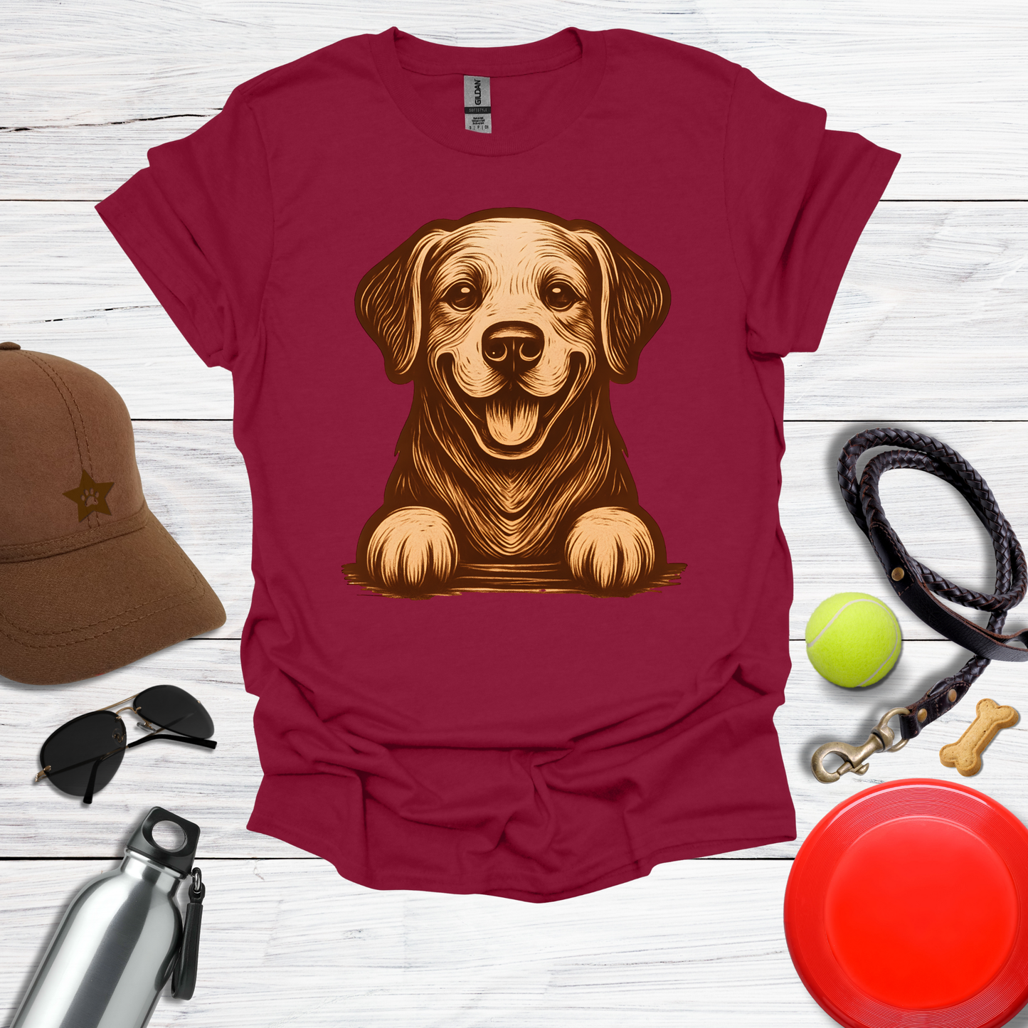 Warm Happy Labrador T-Shirt