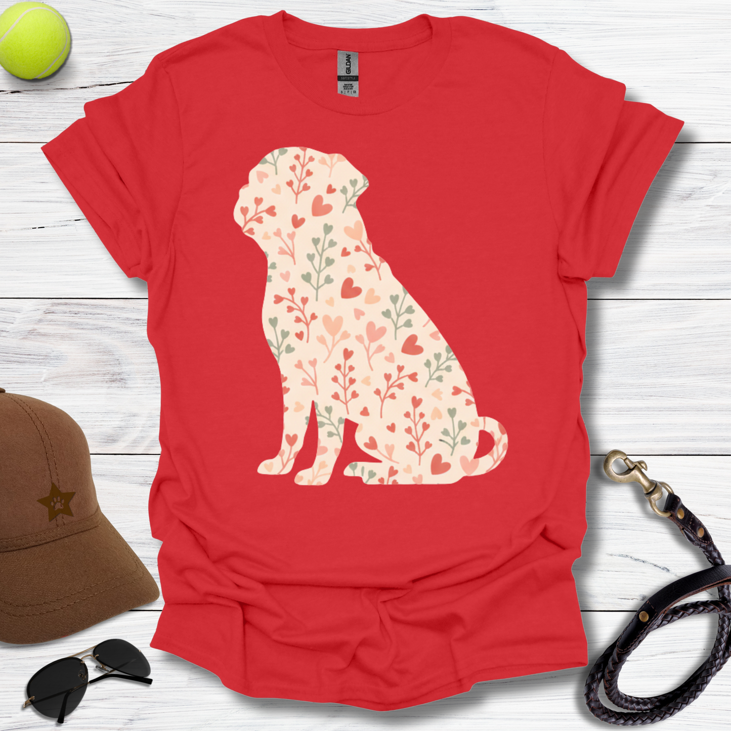 Valentine Pug T-Shirt