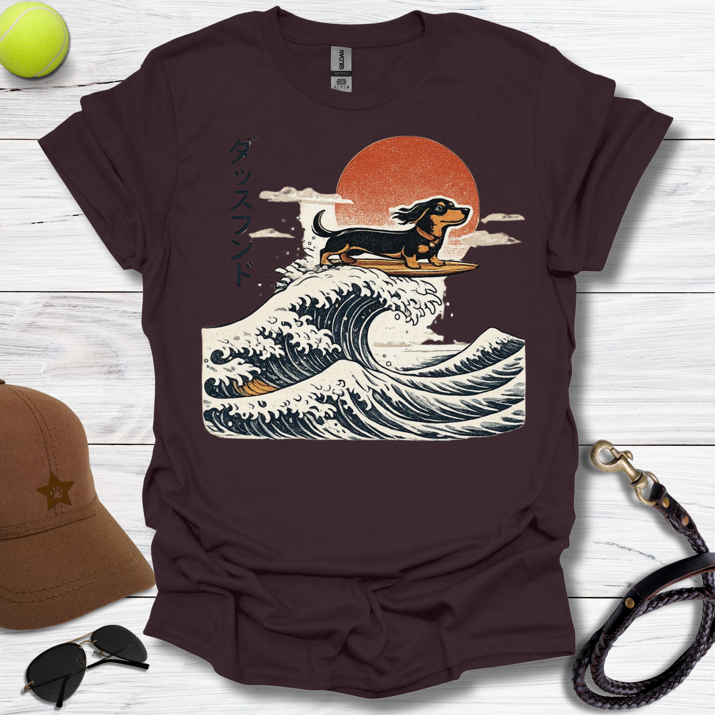 Dachshund The Long Wave T-Shirt