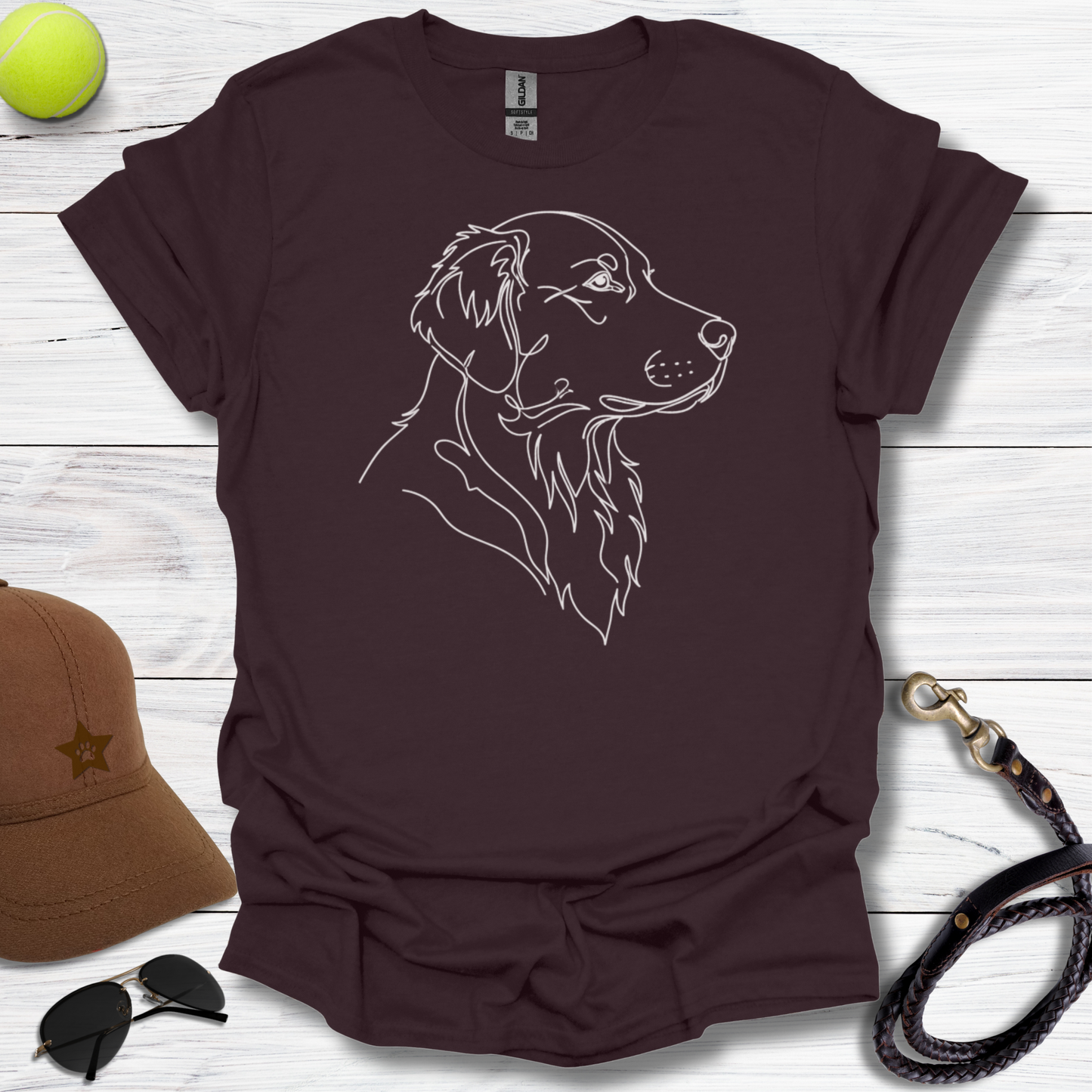 Golden Retriever Mimimalist T-Shirt