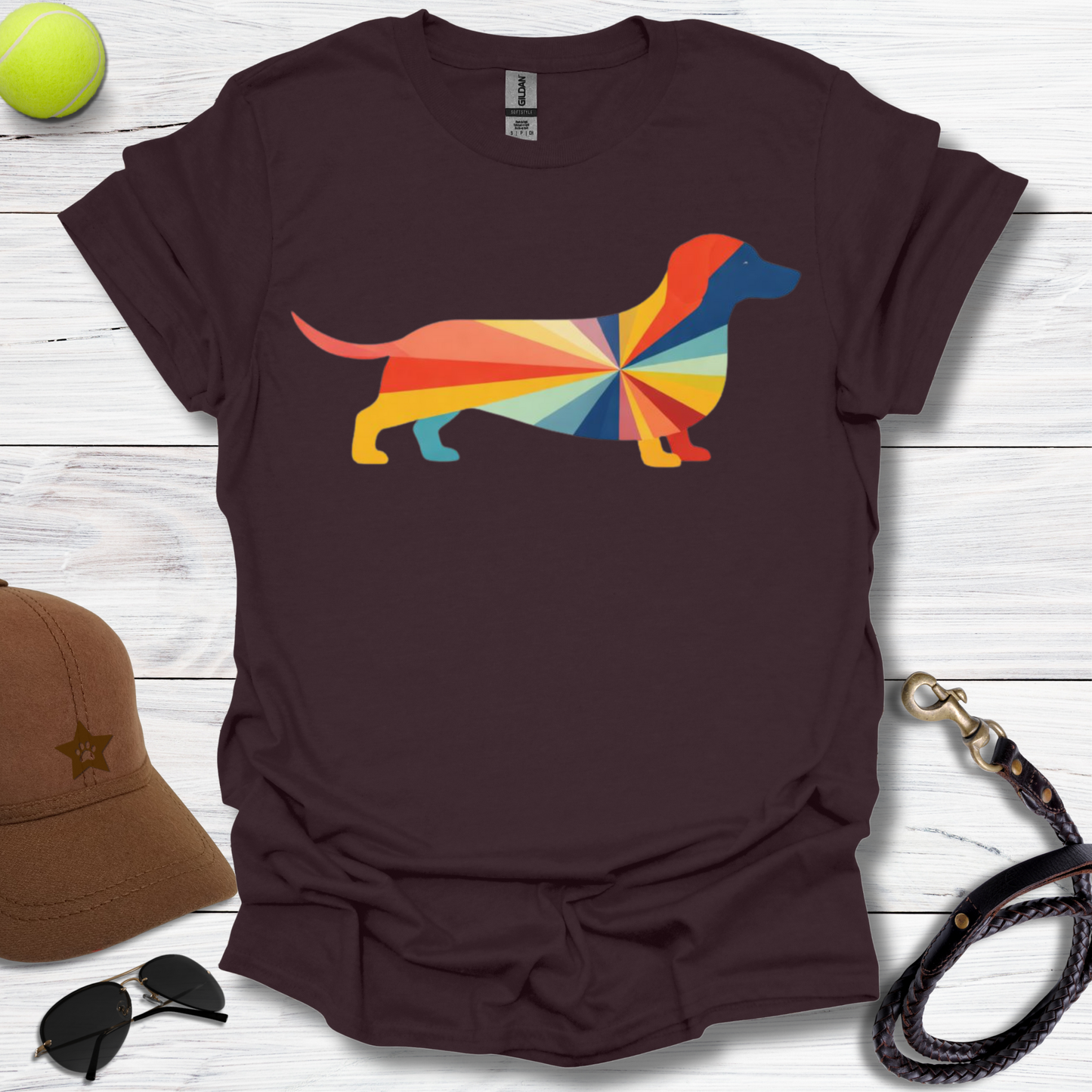 Rainbow Dachshund T-Shirt