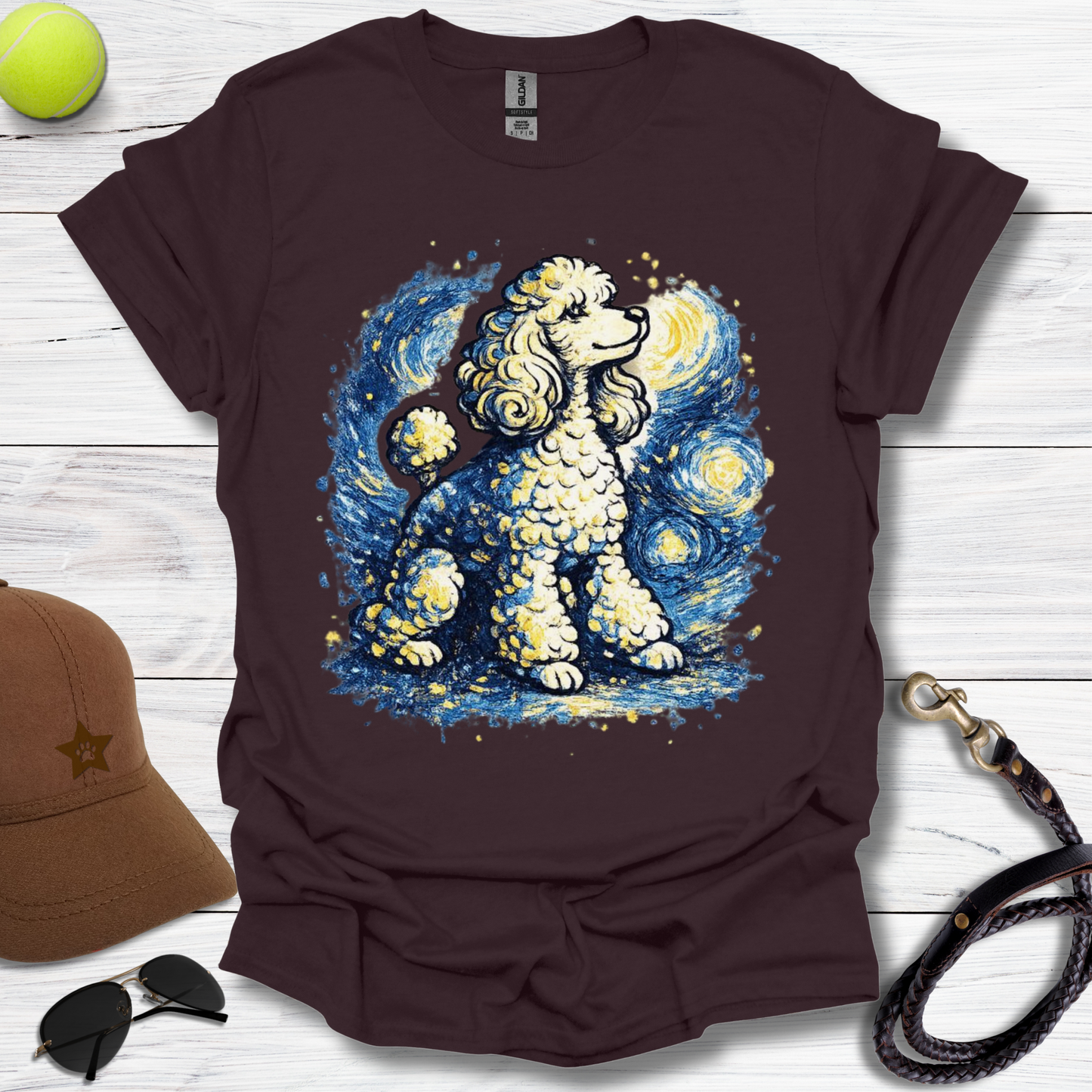 Starry Starry Poodle T-Shirt