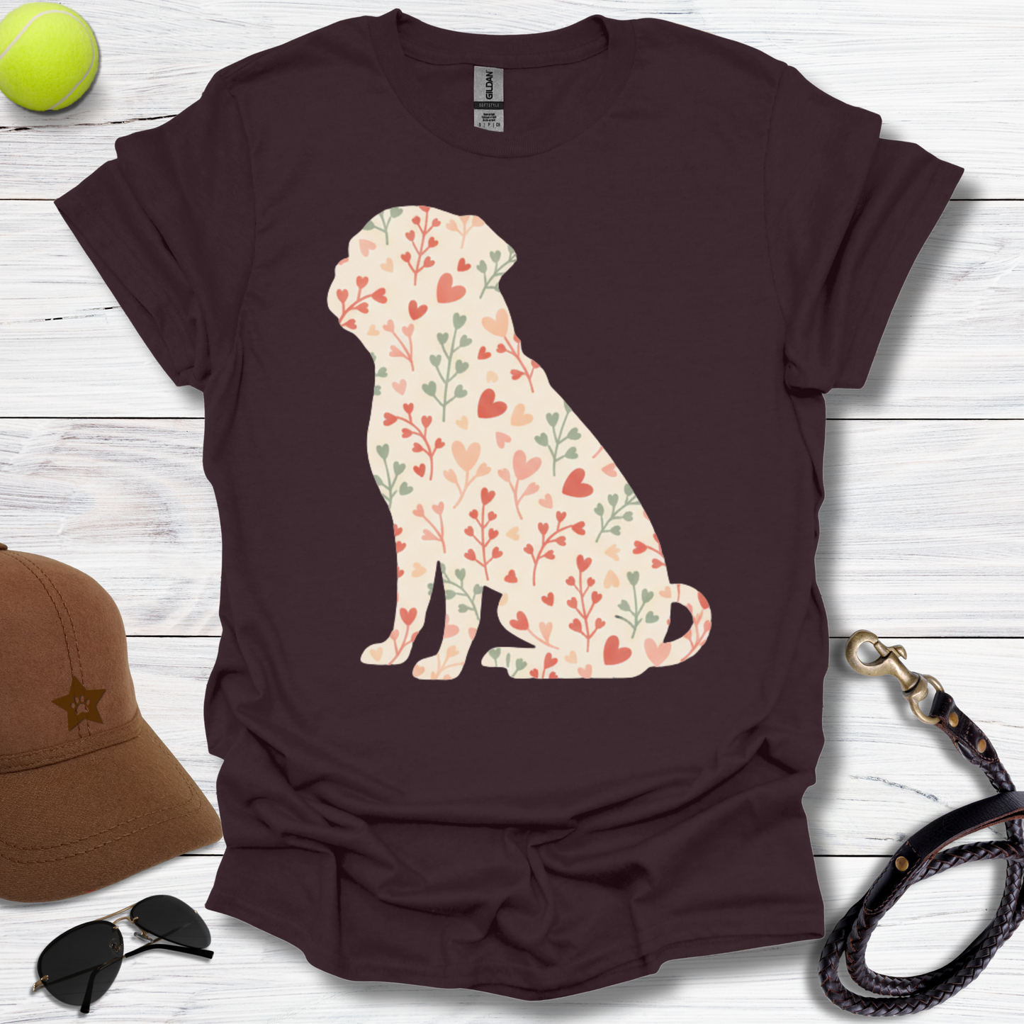 Valentine Pug T-Shirt