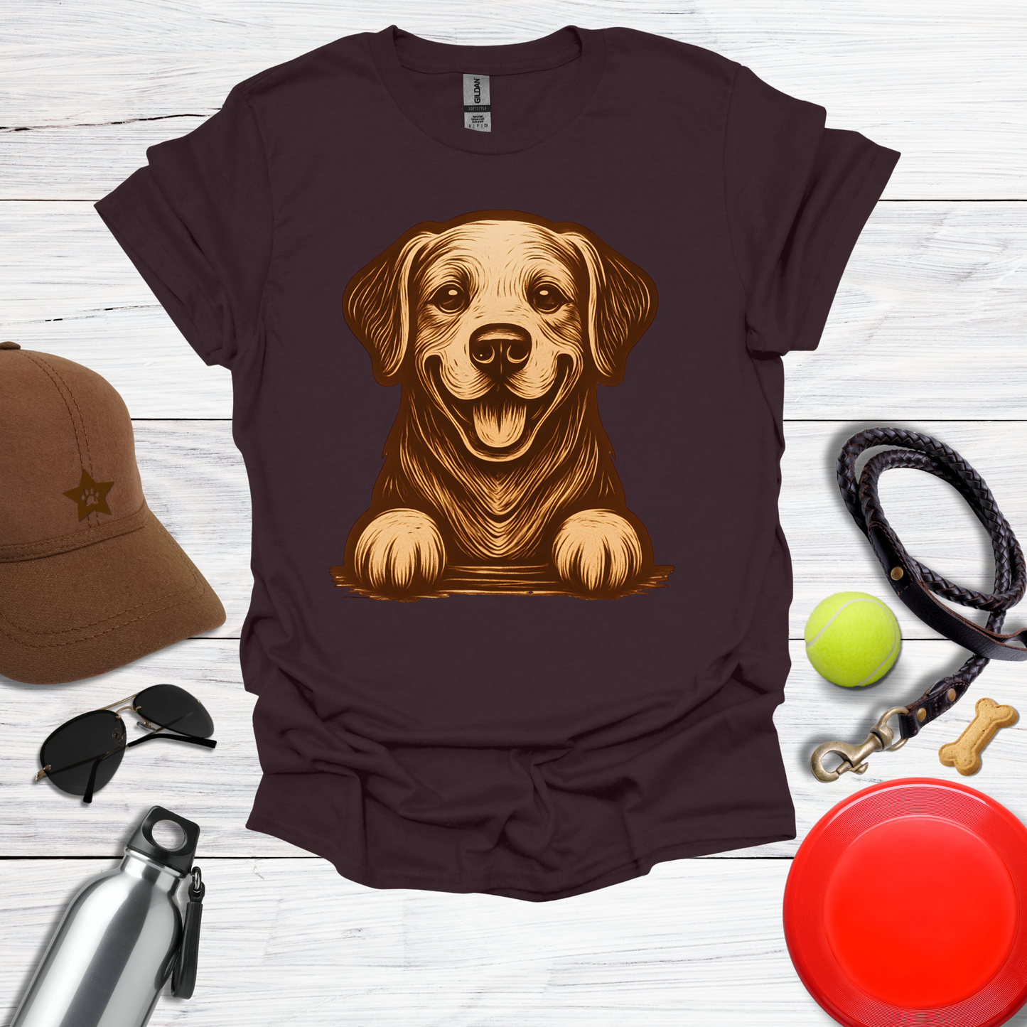 Warm Happy Labrador T-Shirt