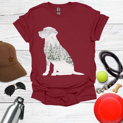 Deep Woods Winter Labrador T-Shirt