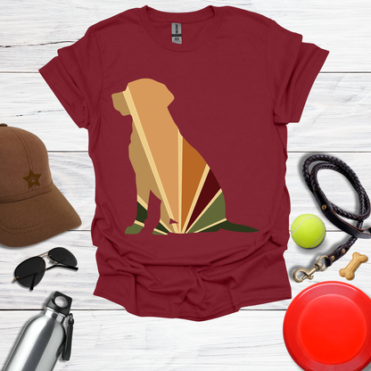 Retro Color Labrador Silhouette Tee