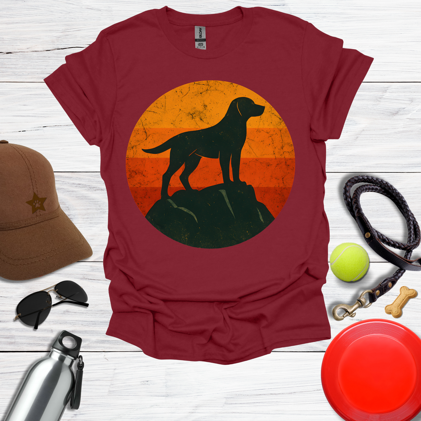 Retro Labrador Silhouette T-Shirt