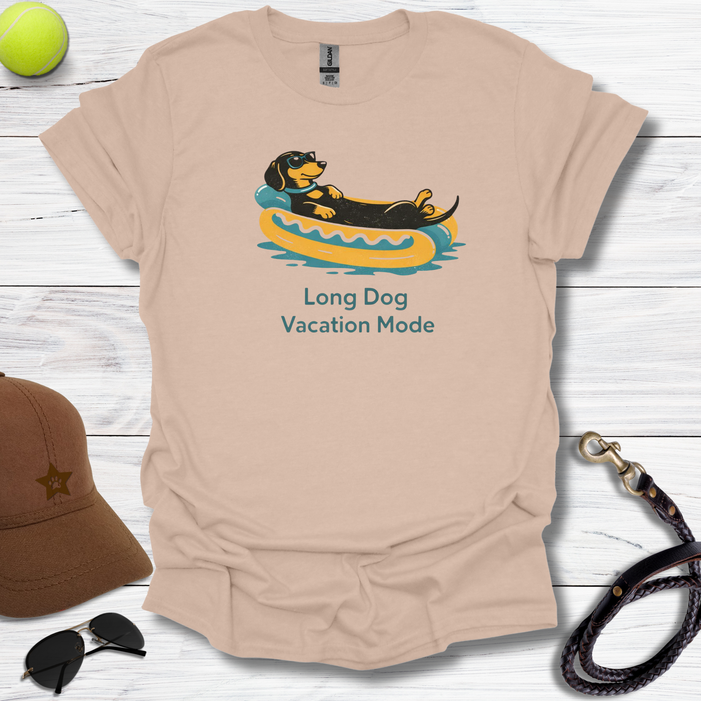 Dachshund Long Dog Vacation T-Shirt