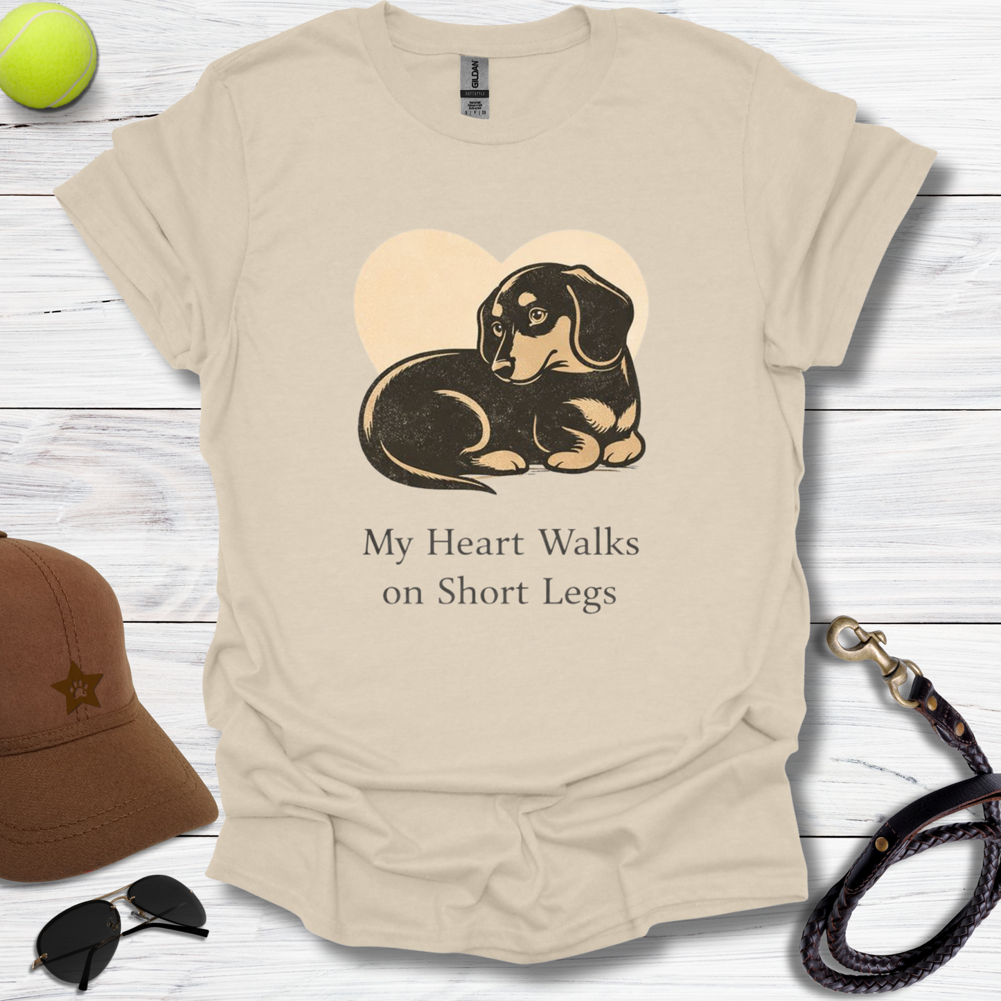 Dachshund My Heart T-Shirt