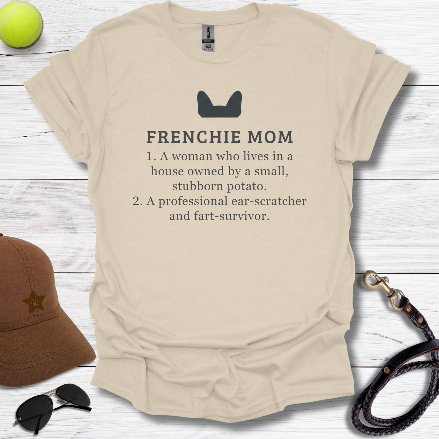 Frenchie Momma Ear Scratcher T-Shirt