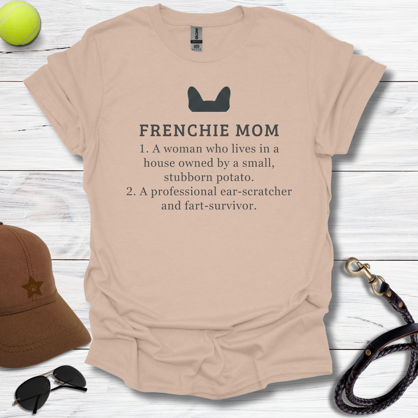 Frenchie Momma Ear Scratcher T-Shirt