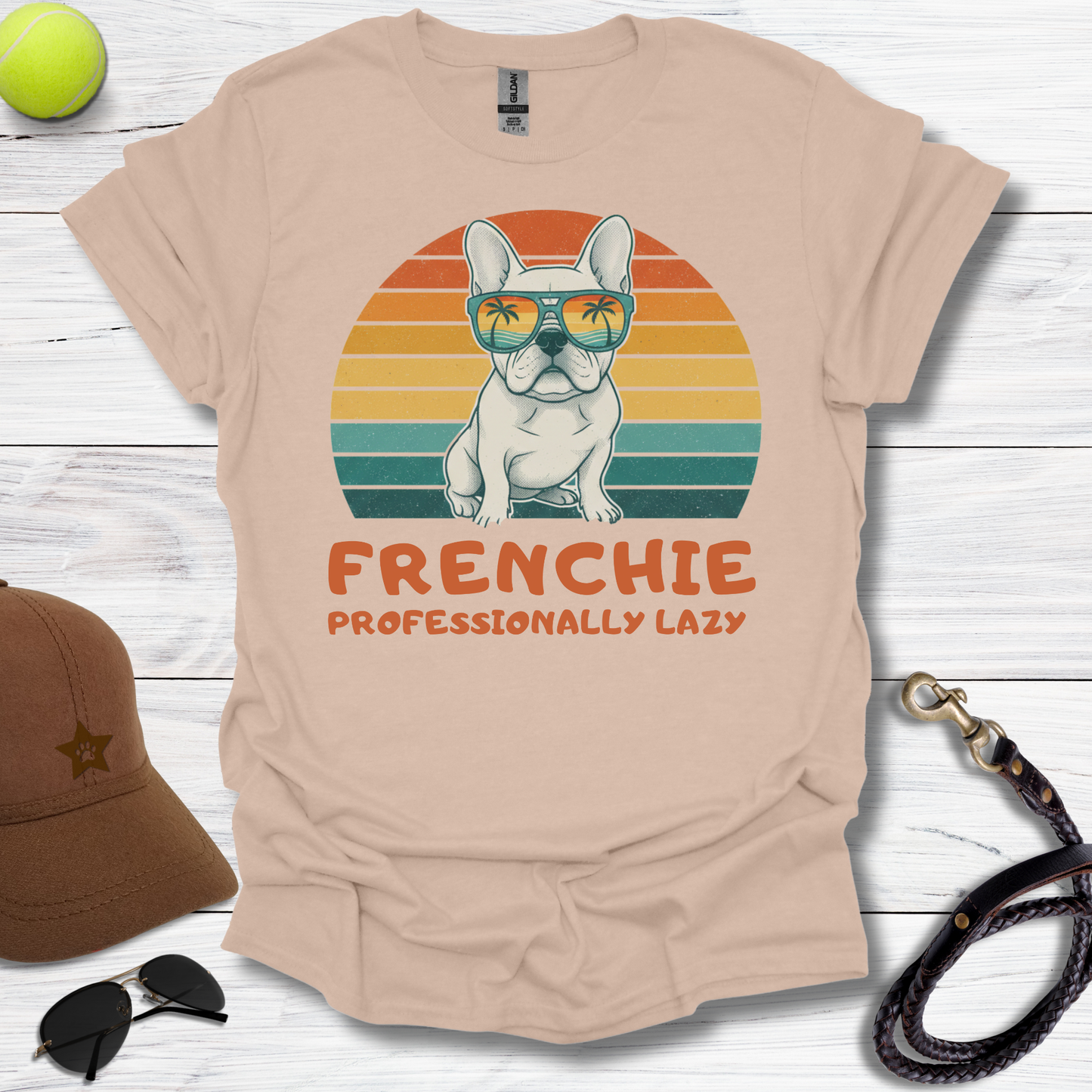 Frenchie "Professionally Lazy" T-Shirt