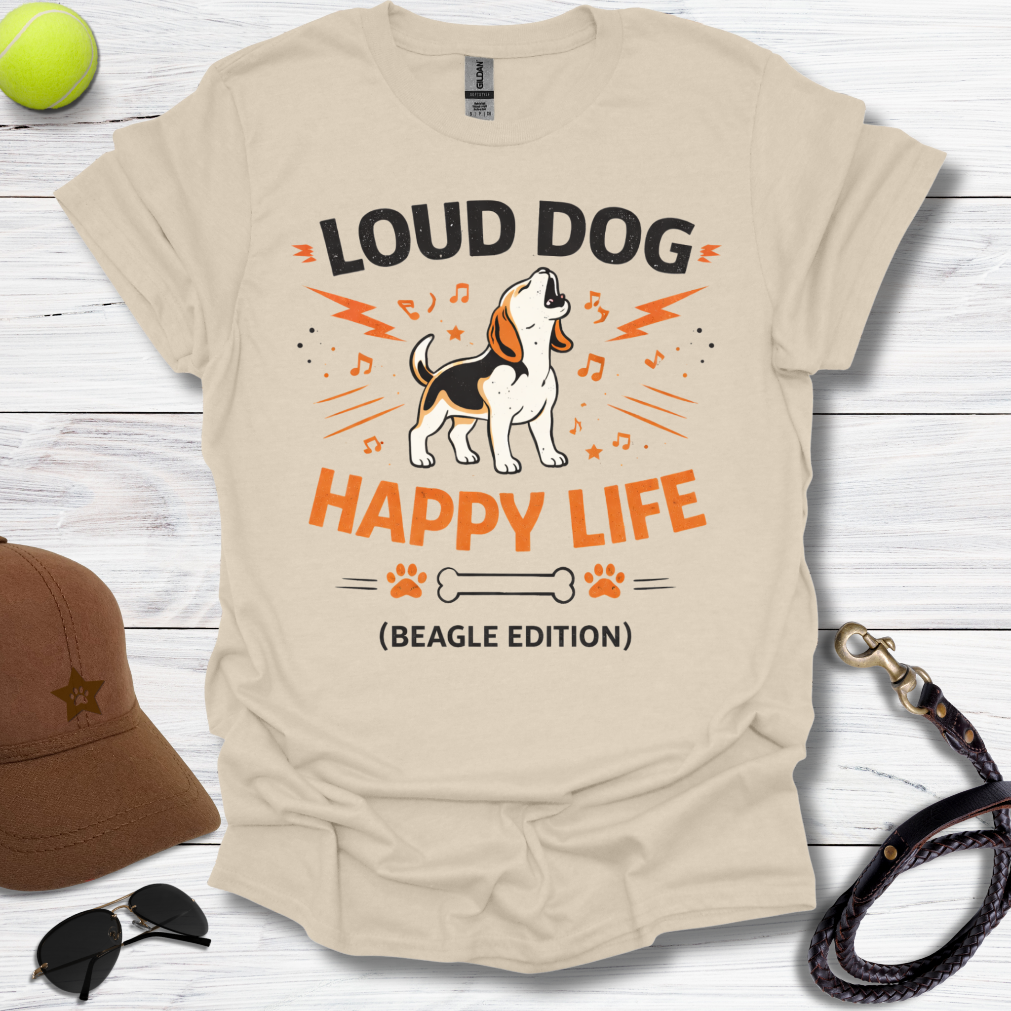 Loud Dog Happy Life T-Shirt