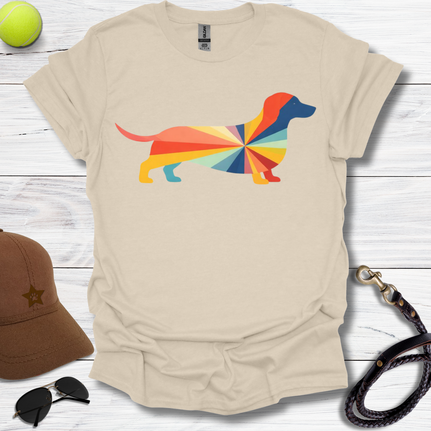 Rainbow Dachshund T-Shirt