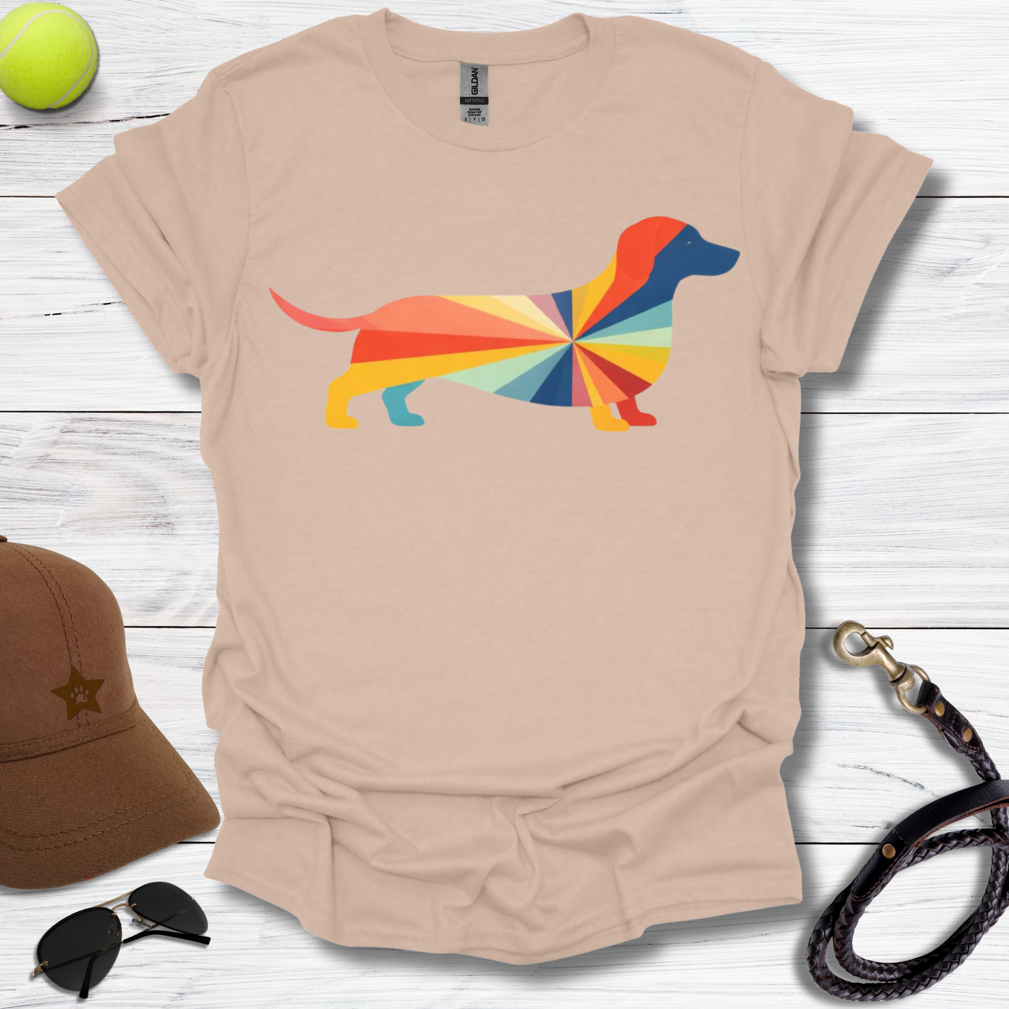 Rainbow Dachshund T-Shirt