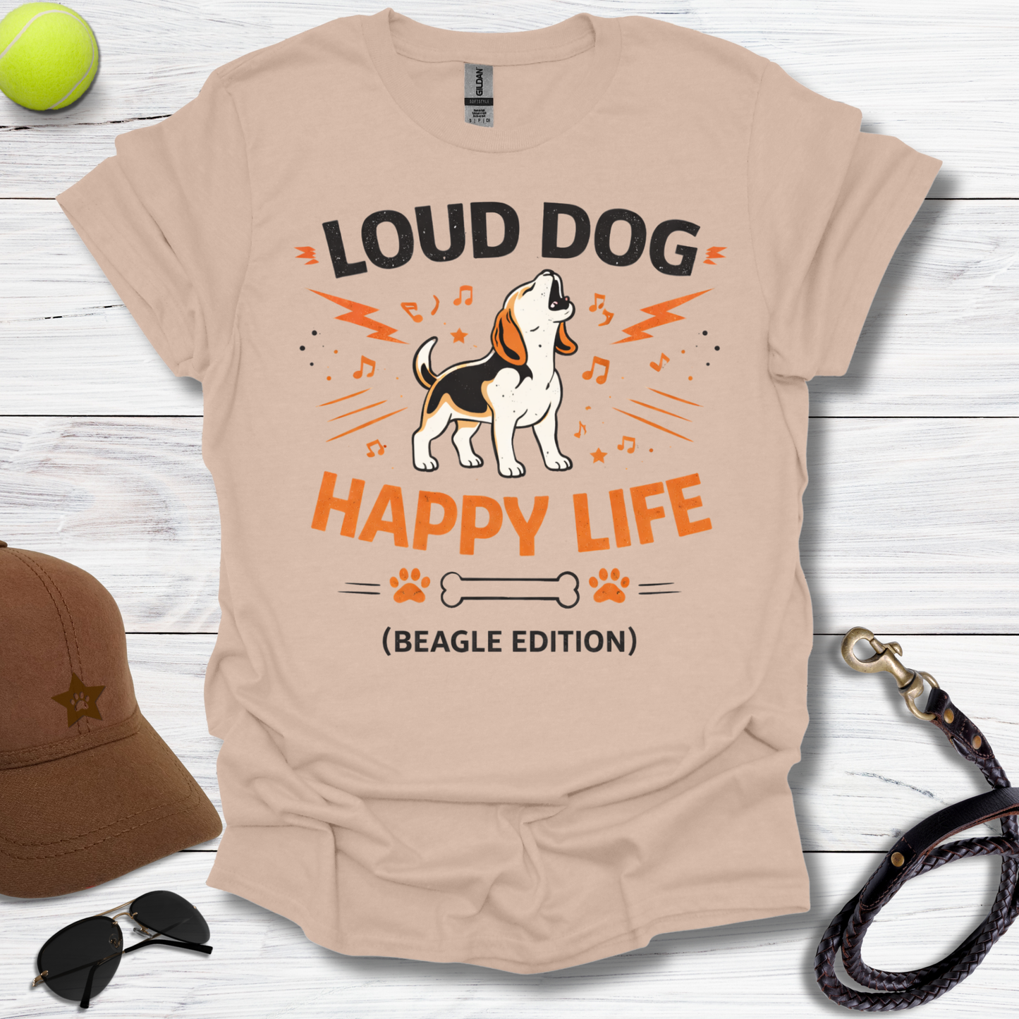Loud Dog Happy Life T-Shirt