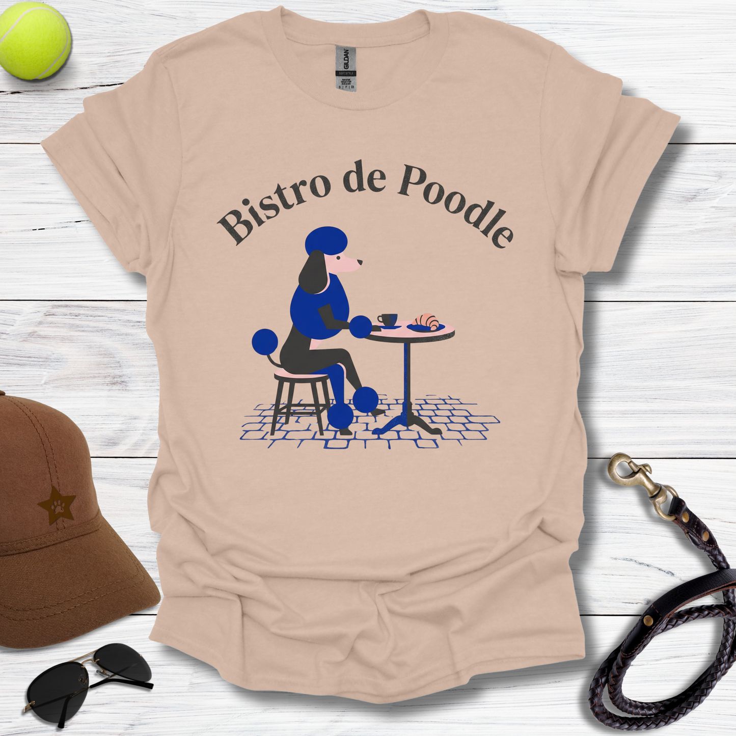 Bistro De Poodle T-Shirt