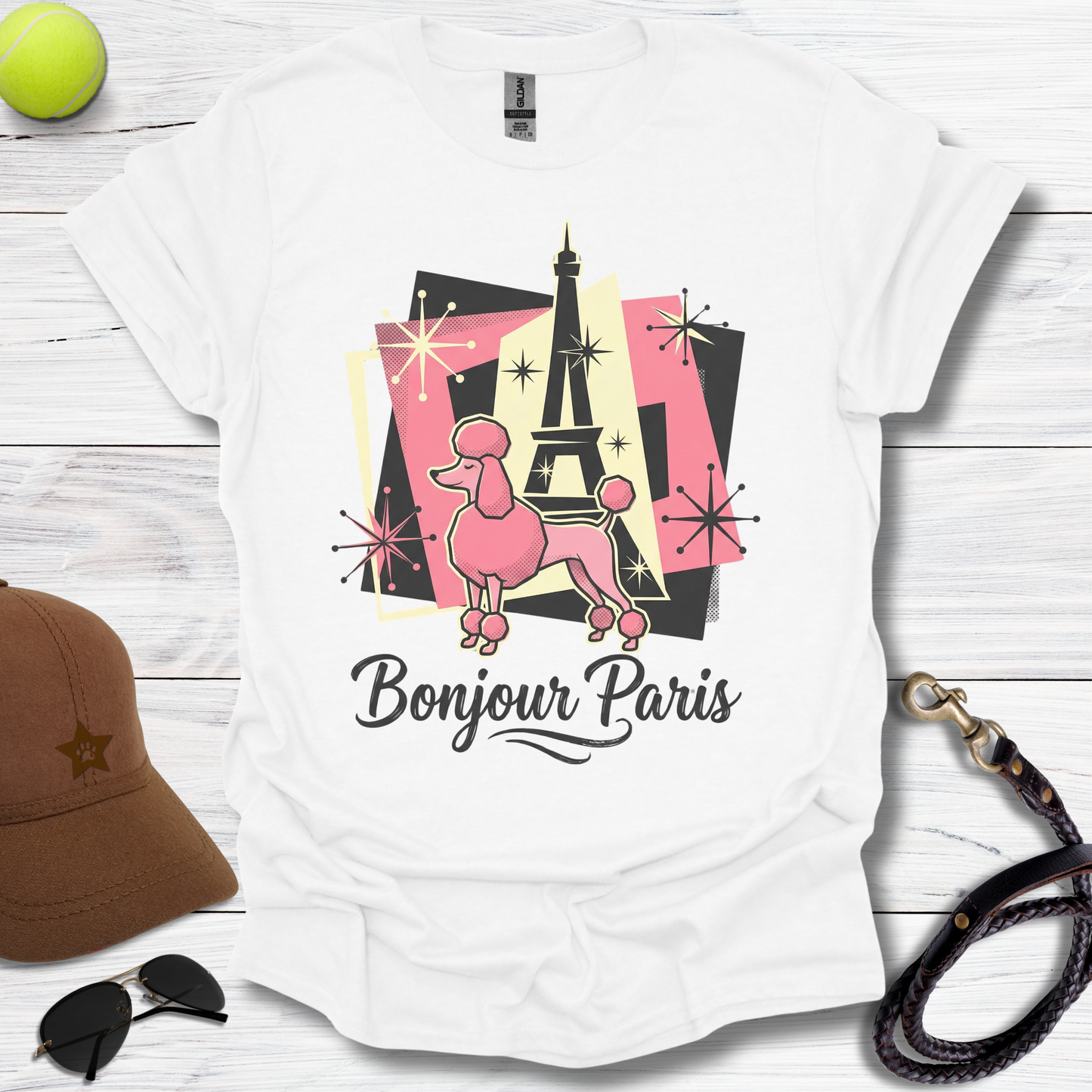 Bojour Paris Poodle T-Shirt