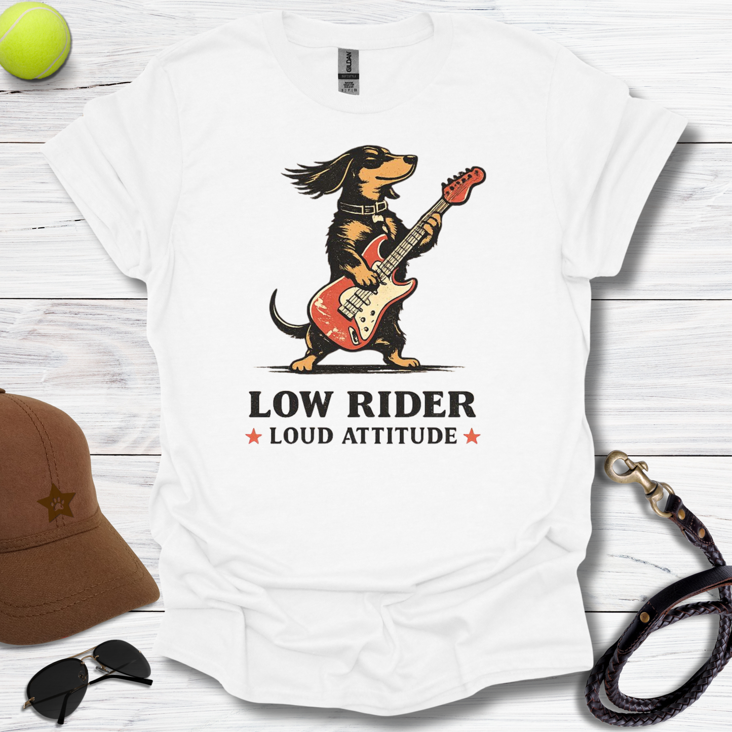 Dachshund Low Rider Loud Attitude T-Shirt