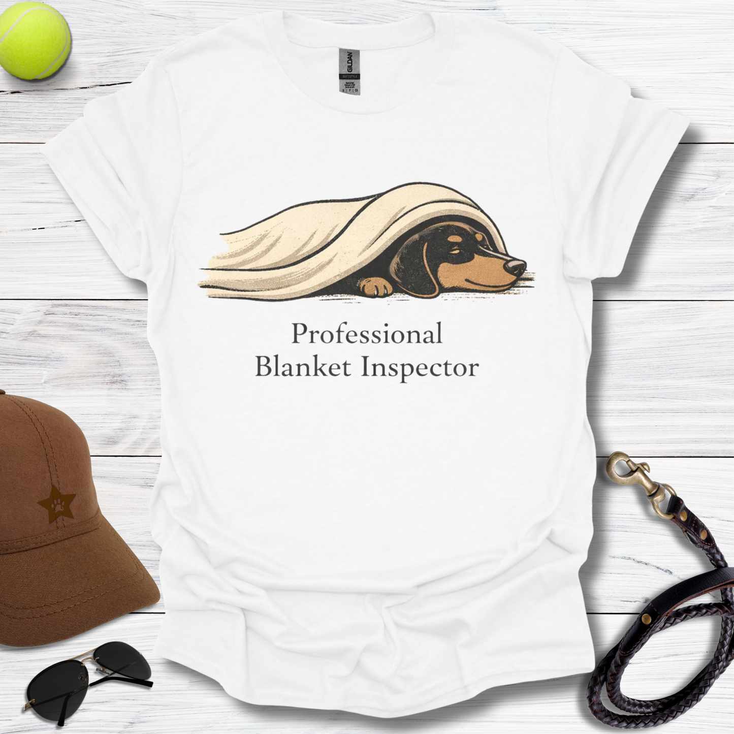 Dachshund Professional Blanket Inspector T-Shirt