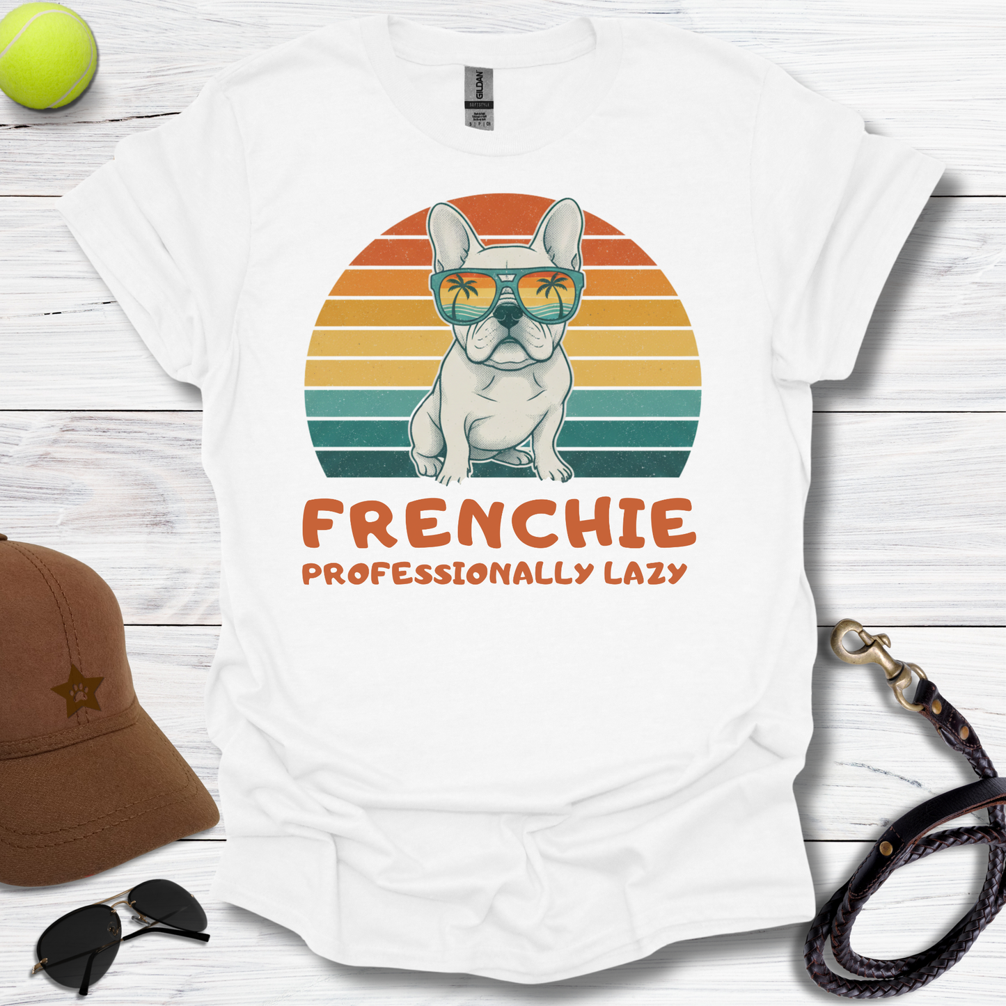 Frenchie "Professionally Lazy" T-Shirt