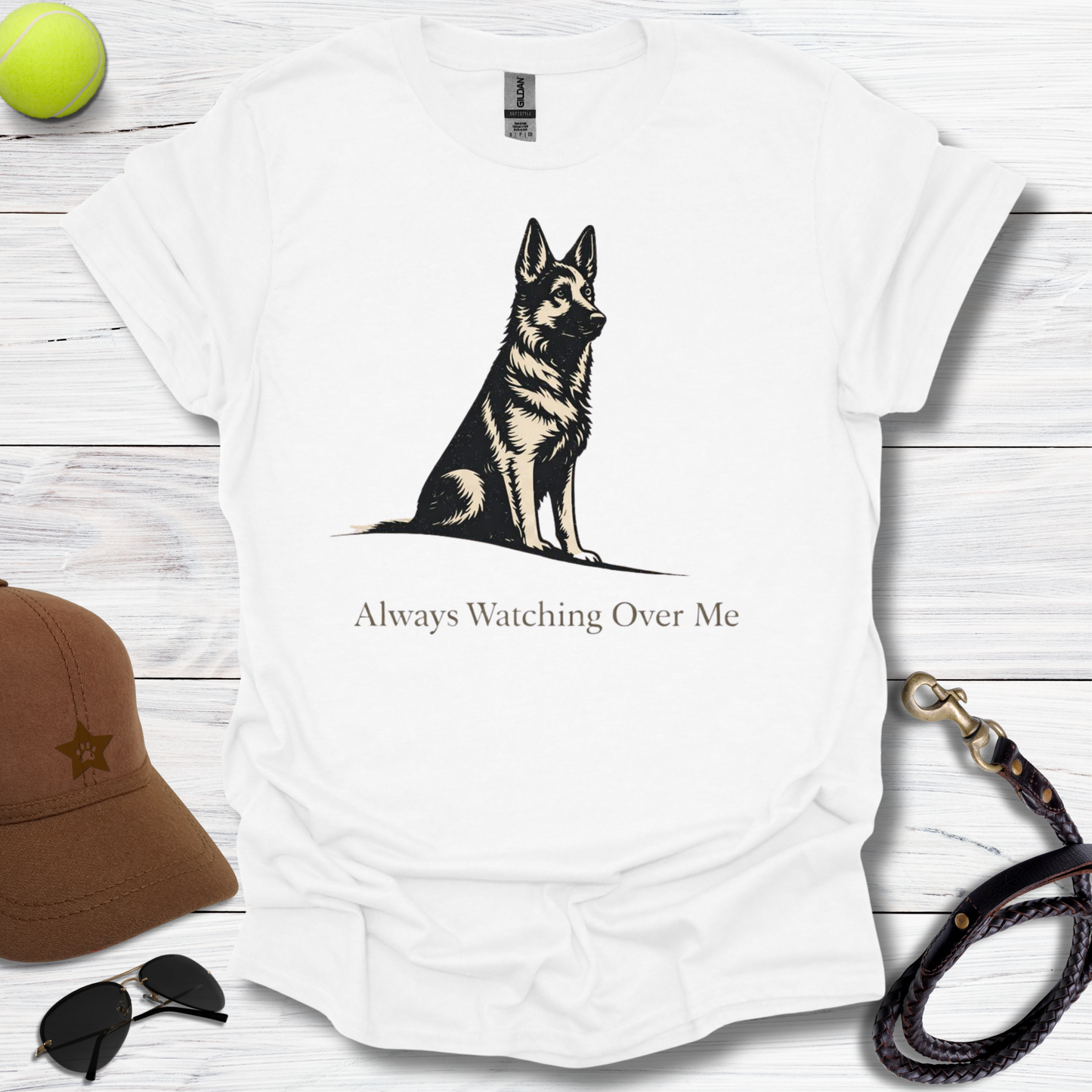 GSD Watching Over Me Always T-Shirt