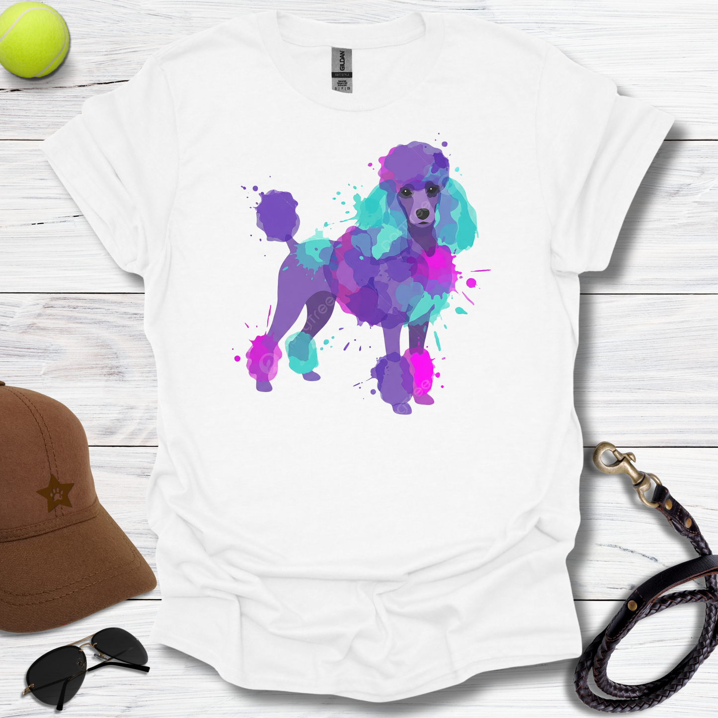 Poodle Color Splash T-Shirt