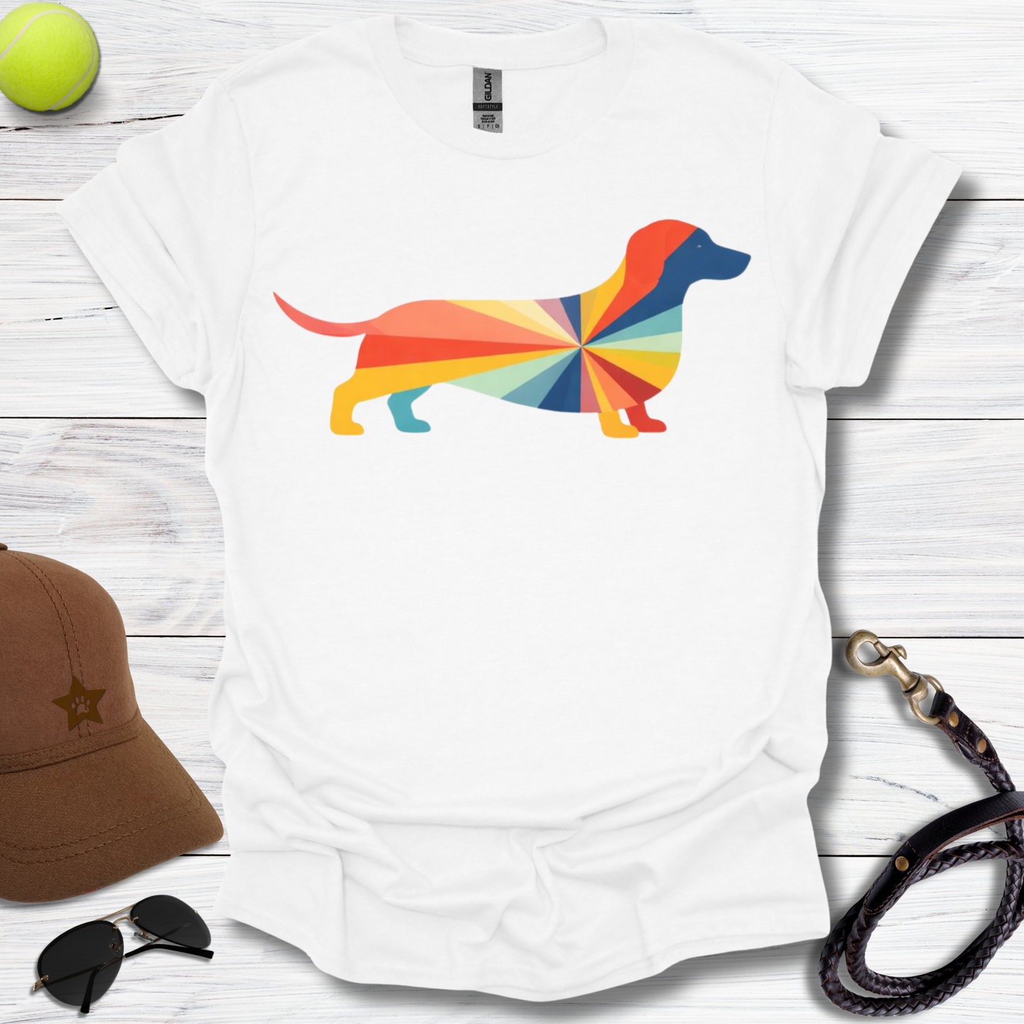 Rainbow Dachshund T-Shirt