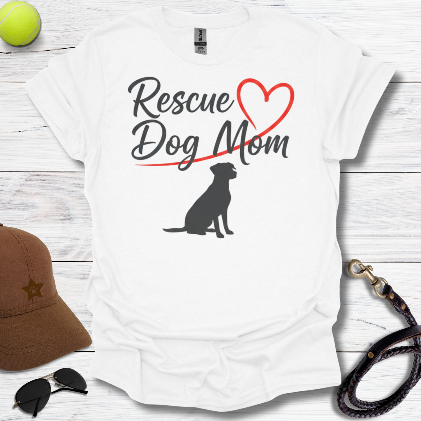Rescue Dog Mom T-Shirt
