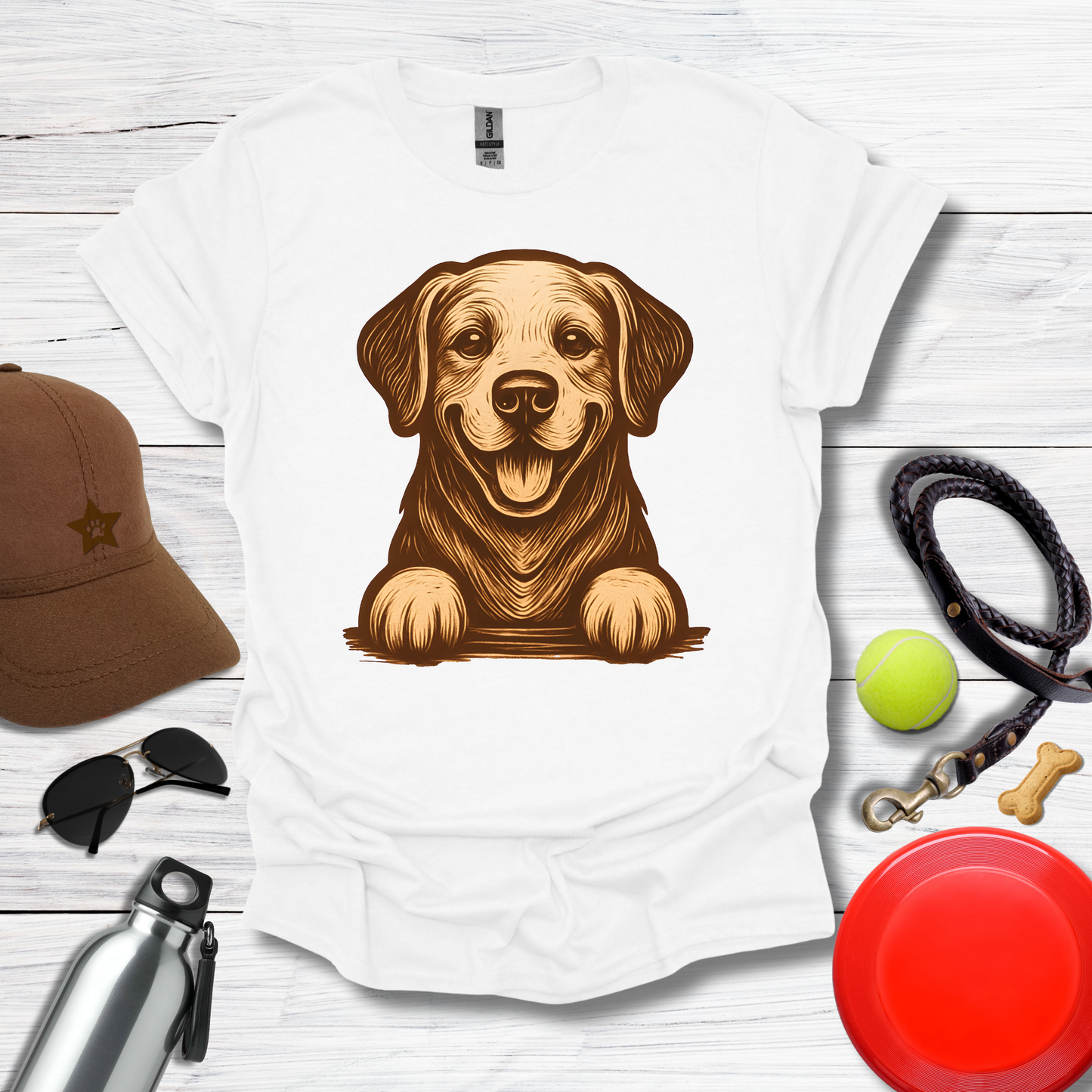 Warm Happy Labrador T-Shirt