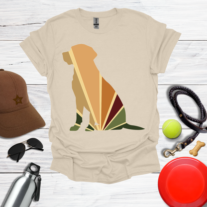Retro Color Labrador Silhouette Tee