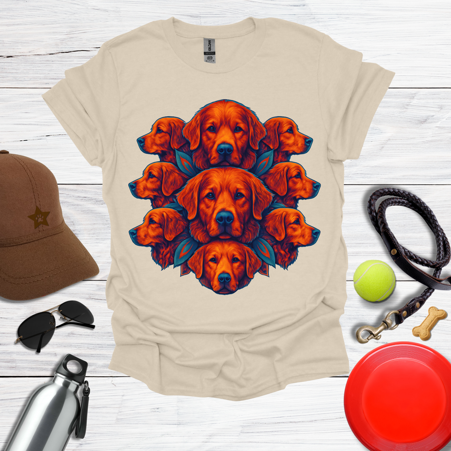Radiant Red Dogs T-Shirt