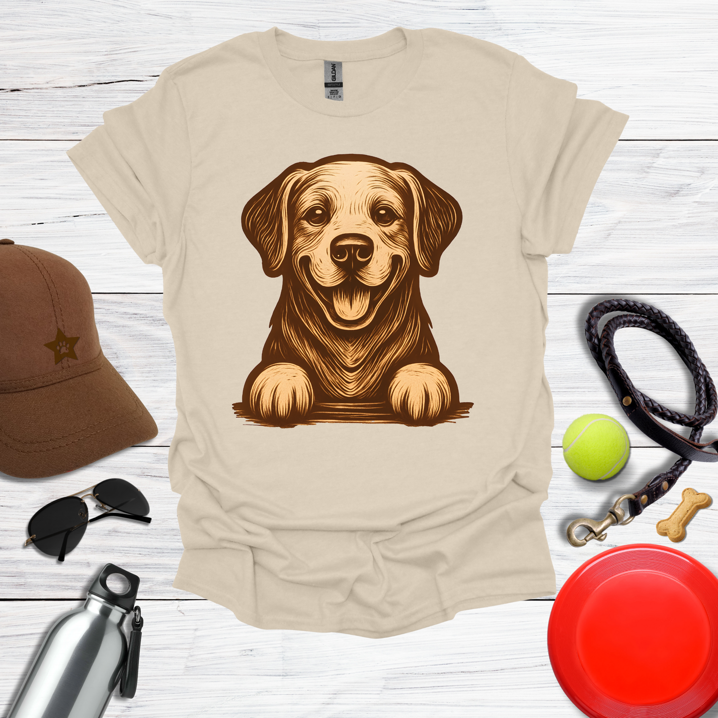 Warm Happy Labrador T-Shirt