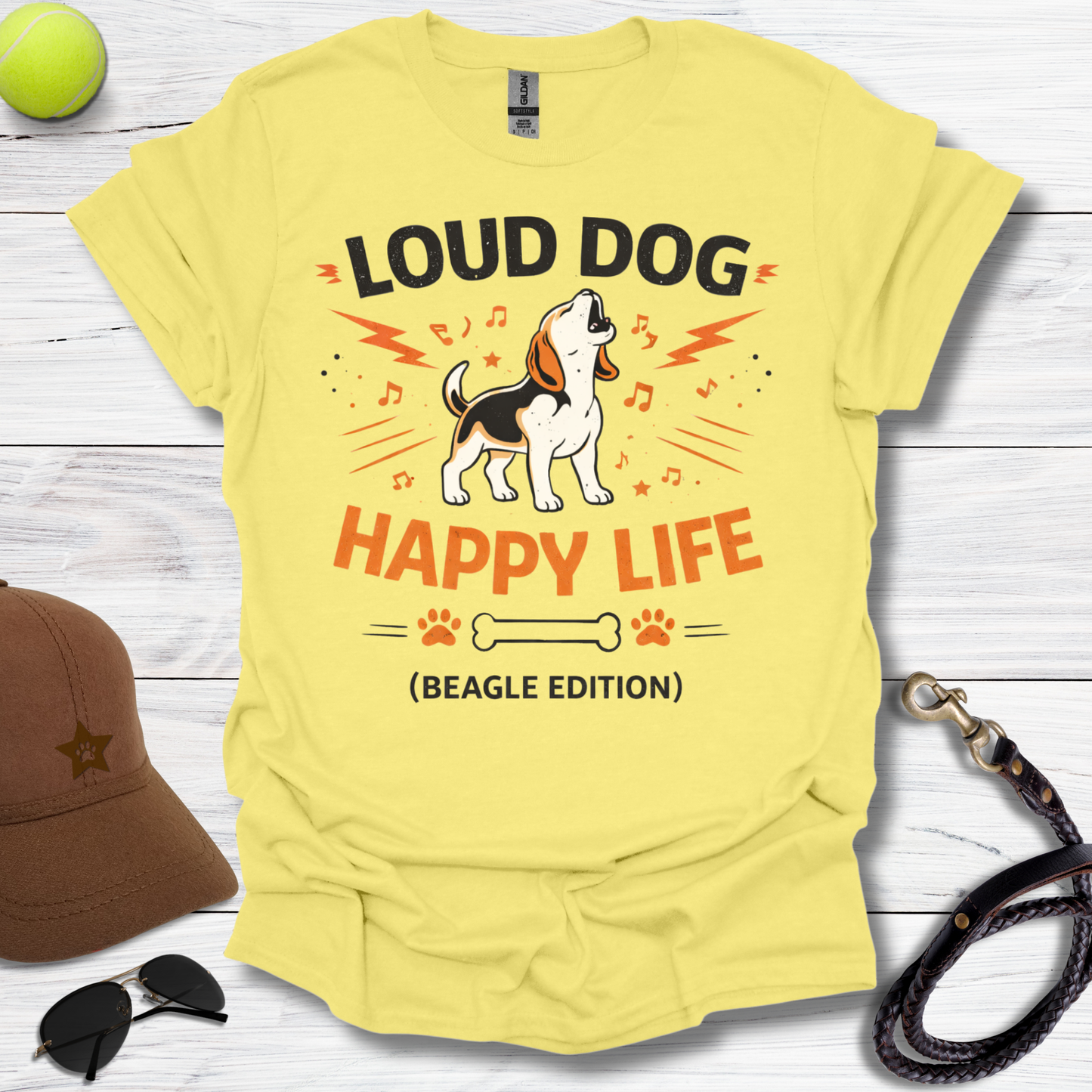 Loud Dog Happy Life T-Shirt