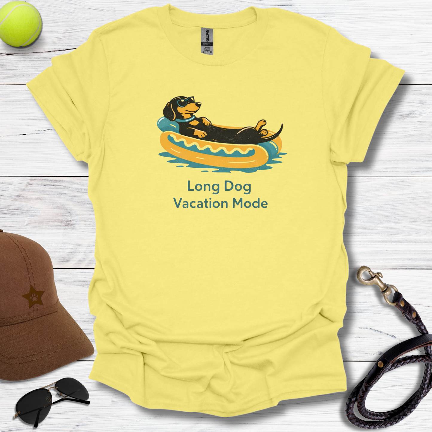 Dachshund Long Dog Vacation T-Shirt