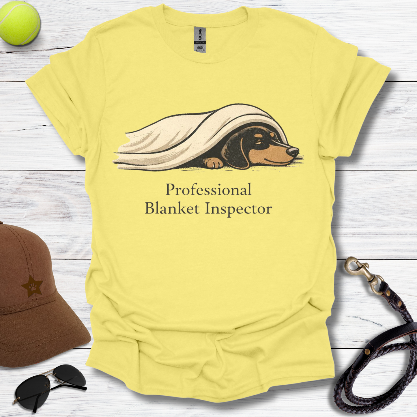 Dachshund Professional Blanket Inspector T-Shirt