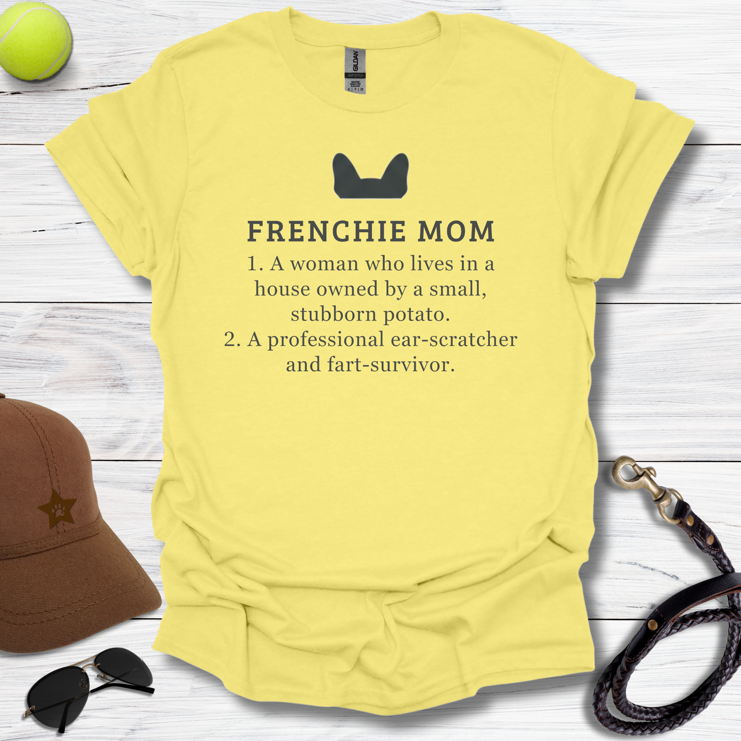 Frenchie Momma Ear Scratcher T-Shirt