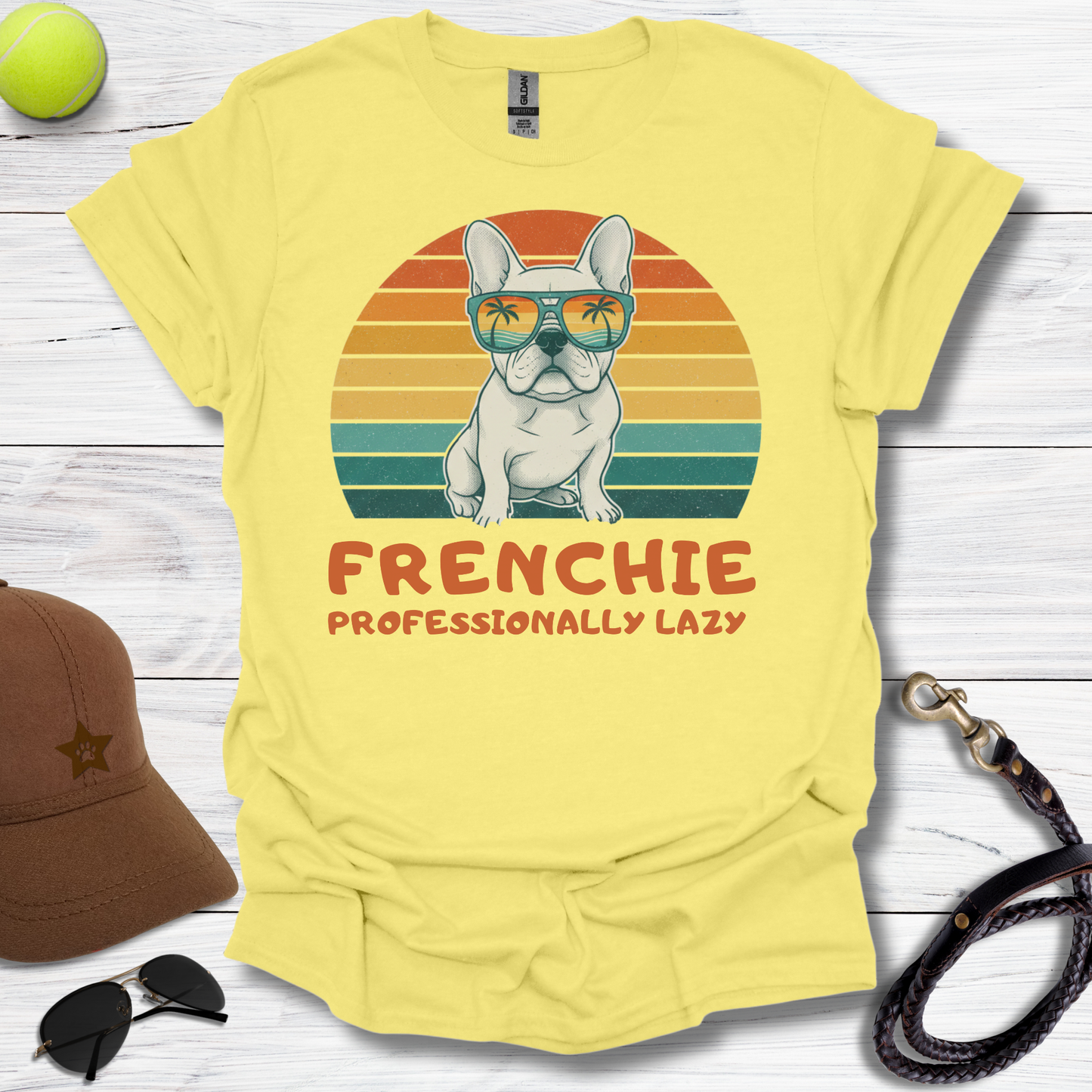 Frenchie "Professionally Lazy" T-Shirt