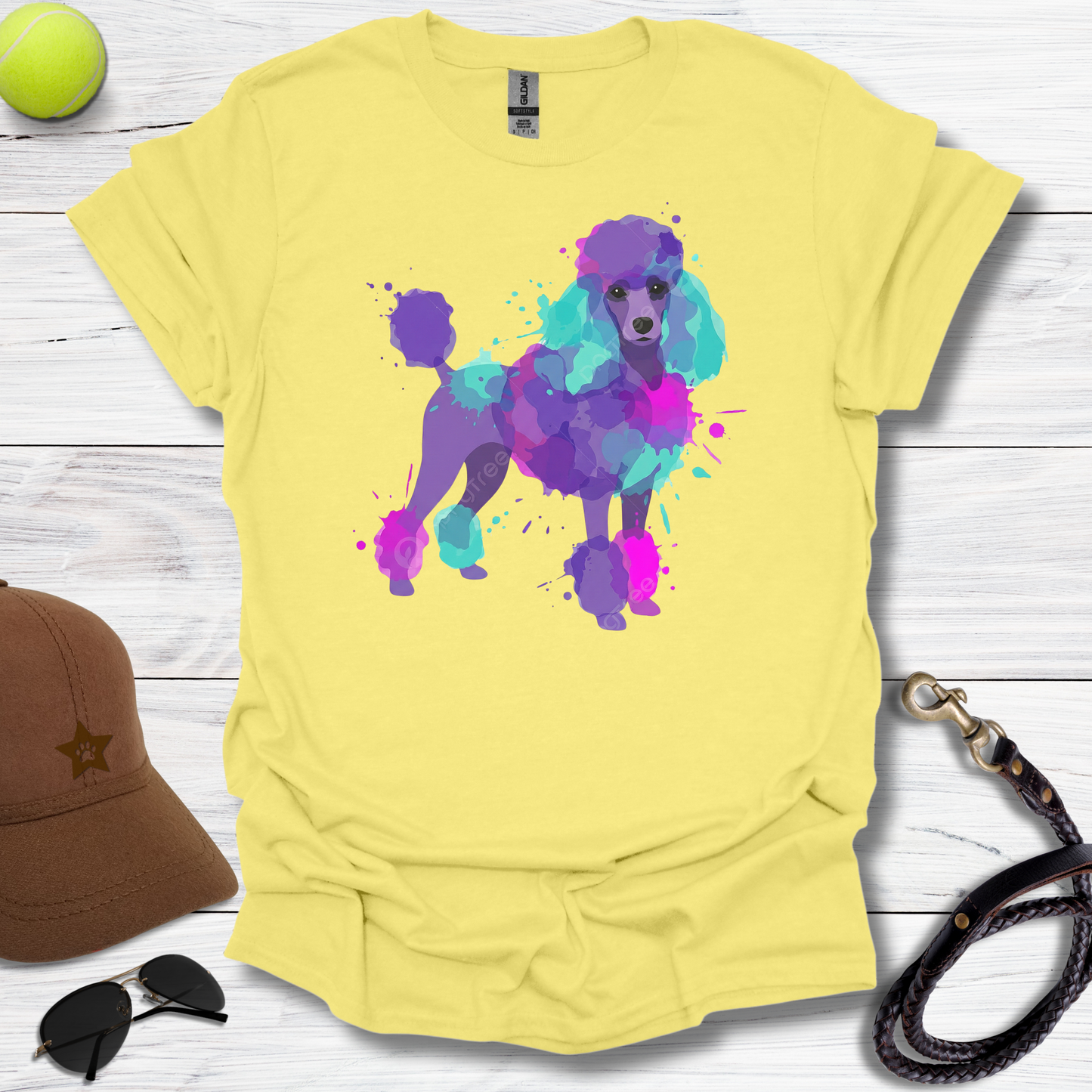 Poodle Color Splash T-Shirt