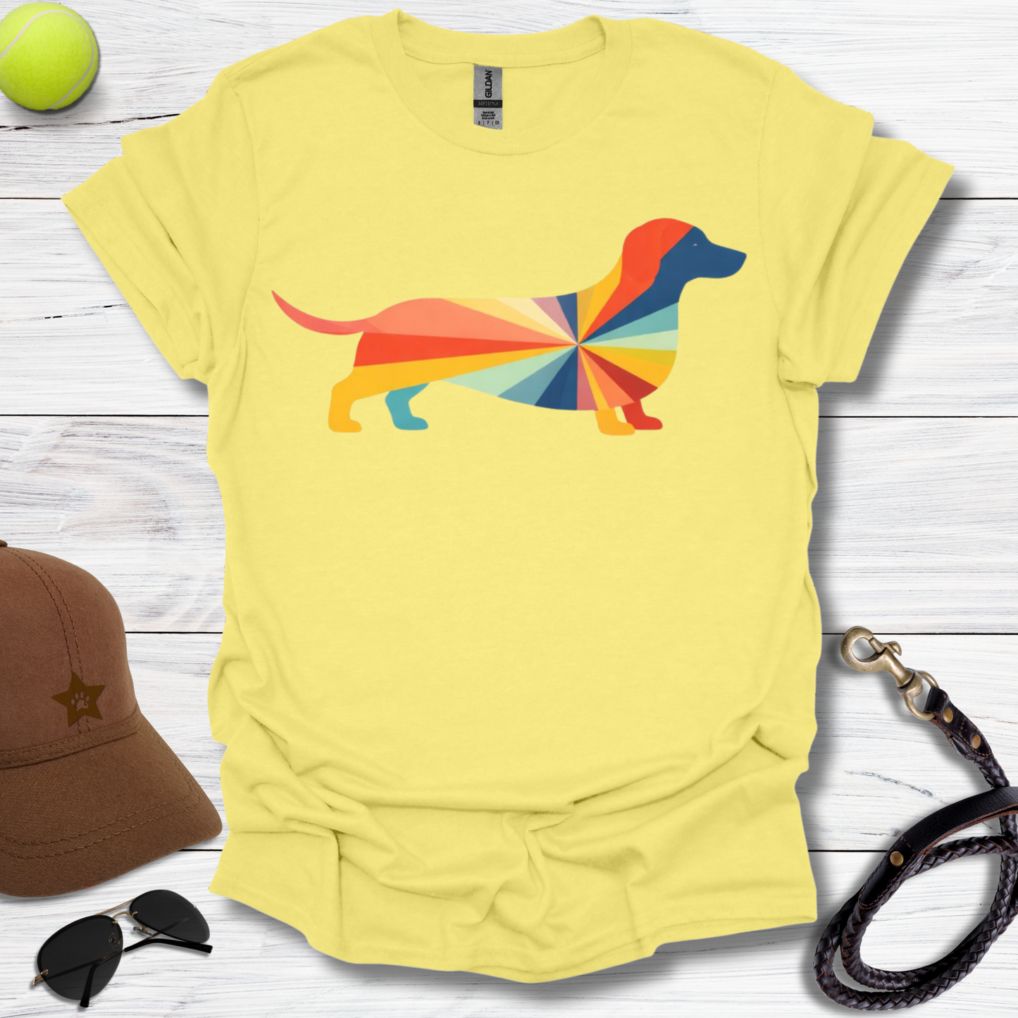 Rainbow Dachshund T-Shirt